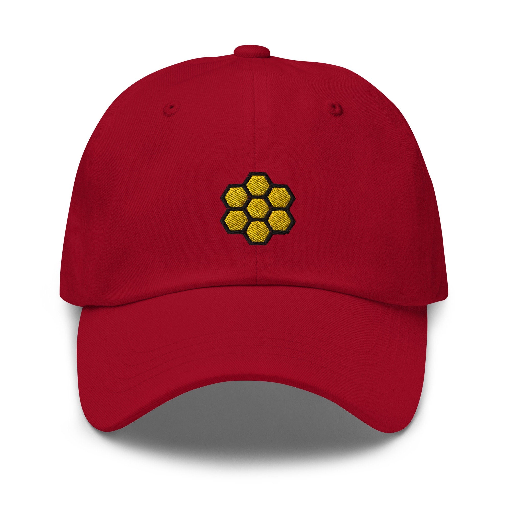 Honeycomb Embroidered Dad Hat
