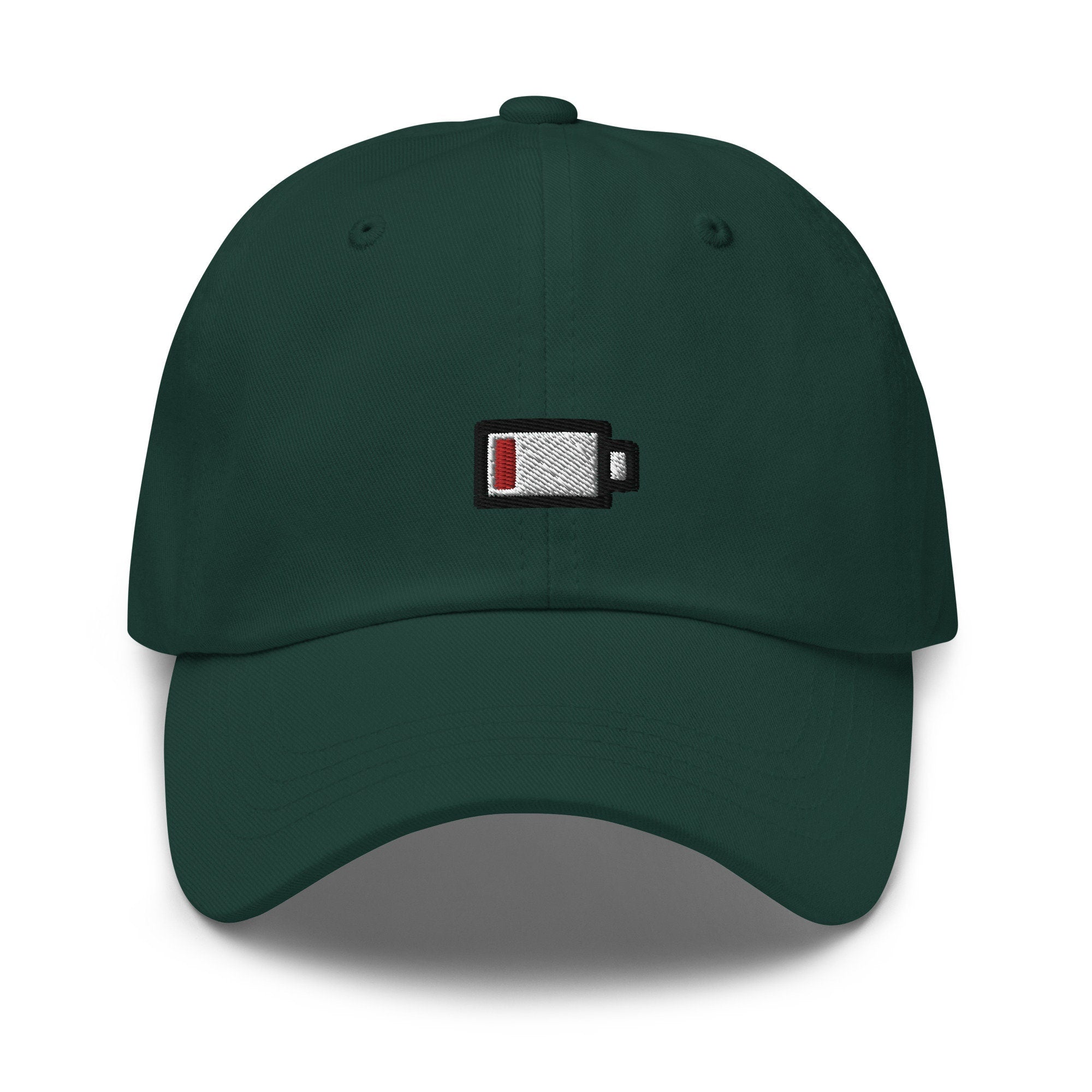 Low Battery Embroidered Dad Hat
