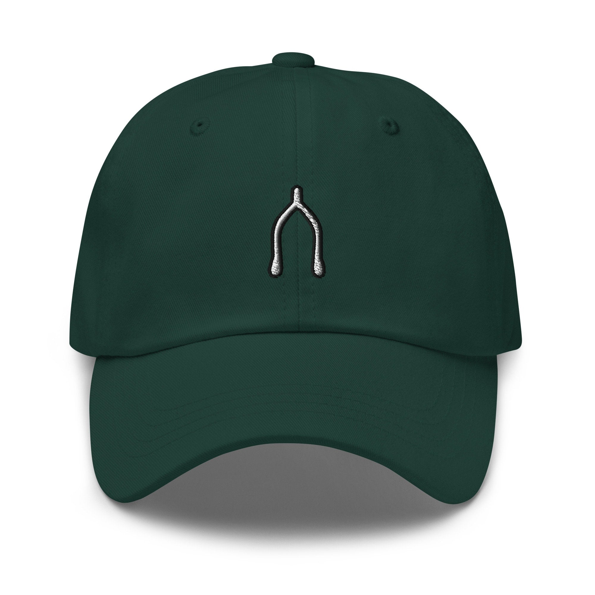 Wishbone Embroidered Dad Hat
