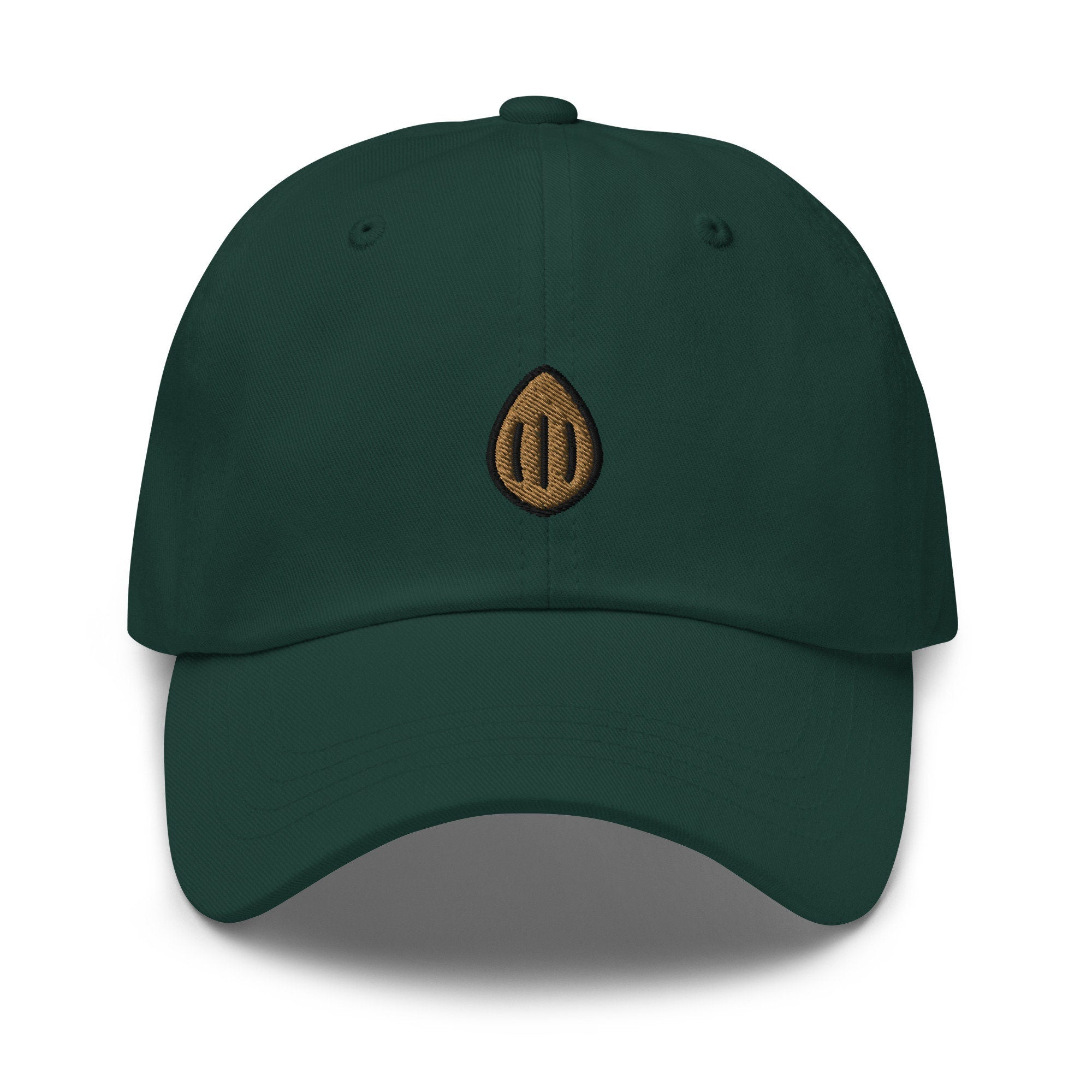 Almond Embroidered Dad Hat