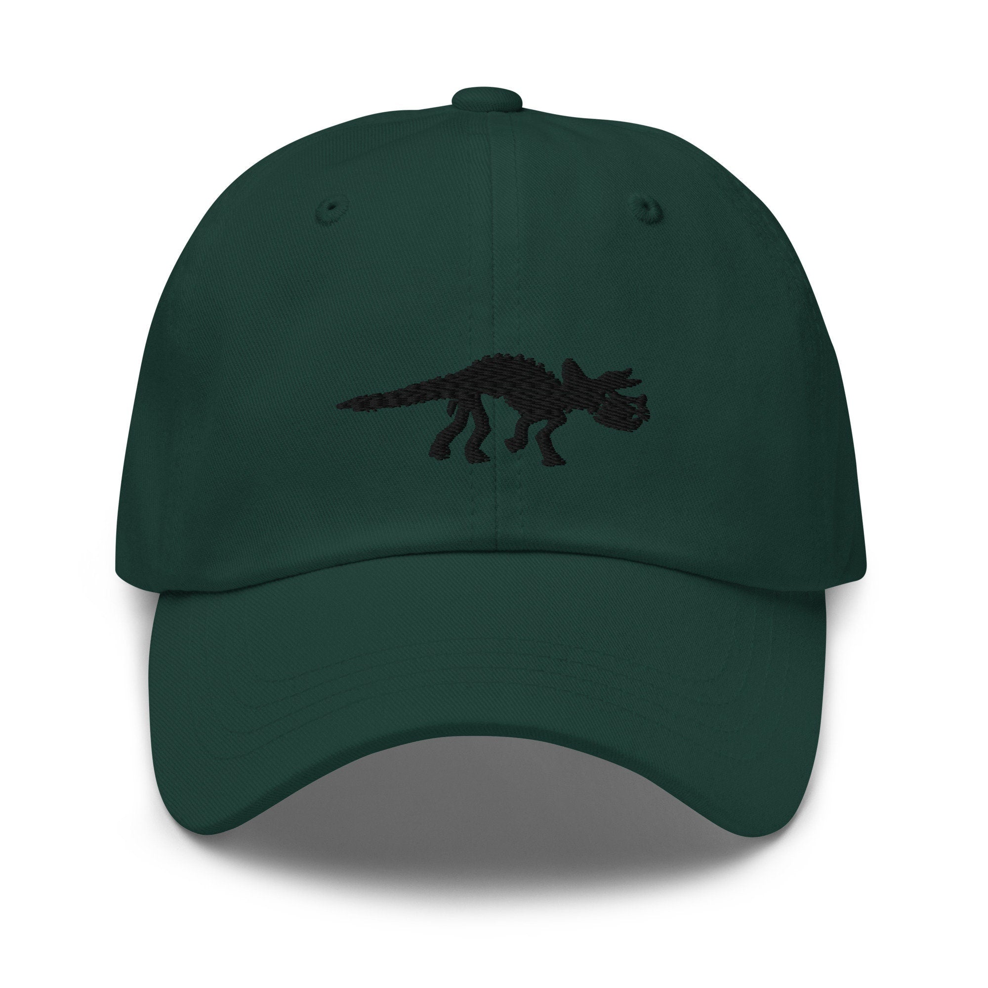 Triceratops Skeleton Embroidered Dad Hat