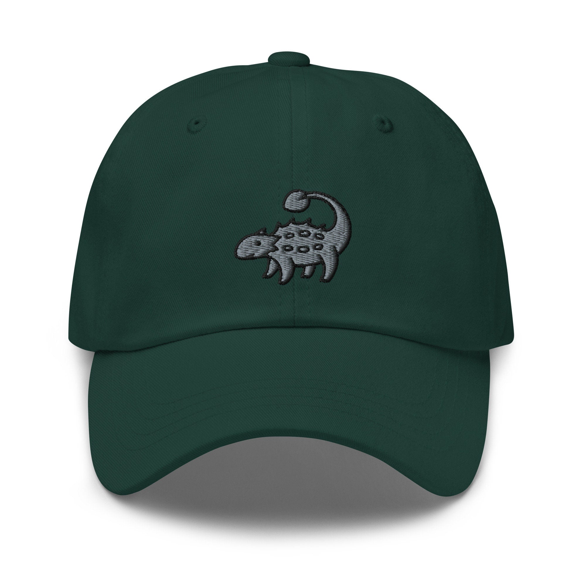 Ankylosaurus Dinosaur Embroidered Dad Hat