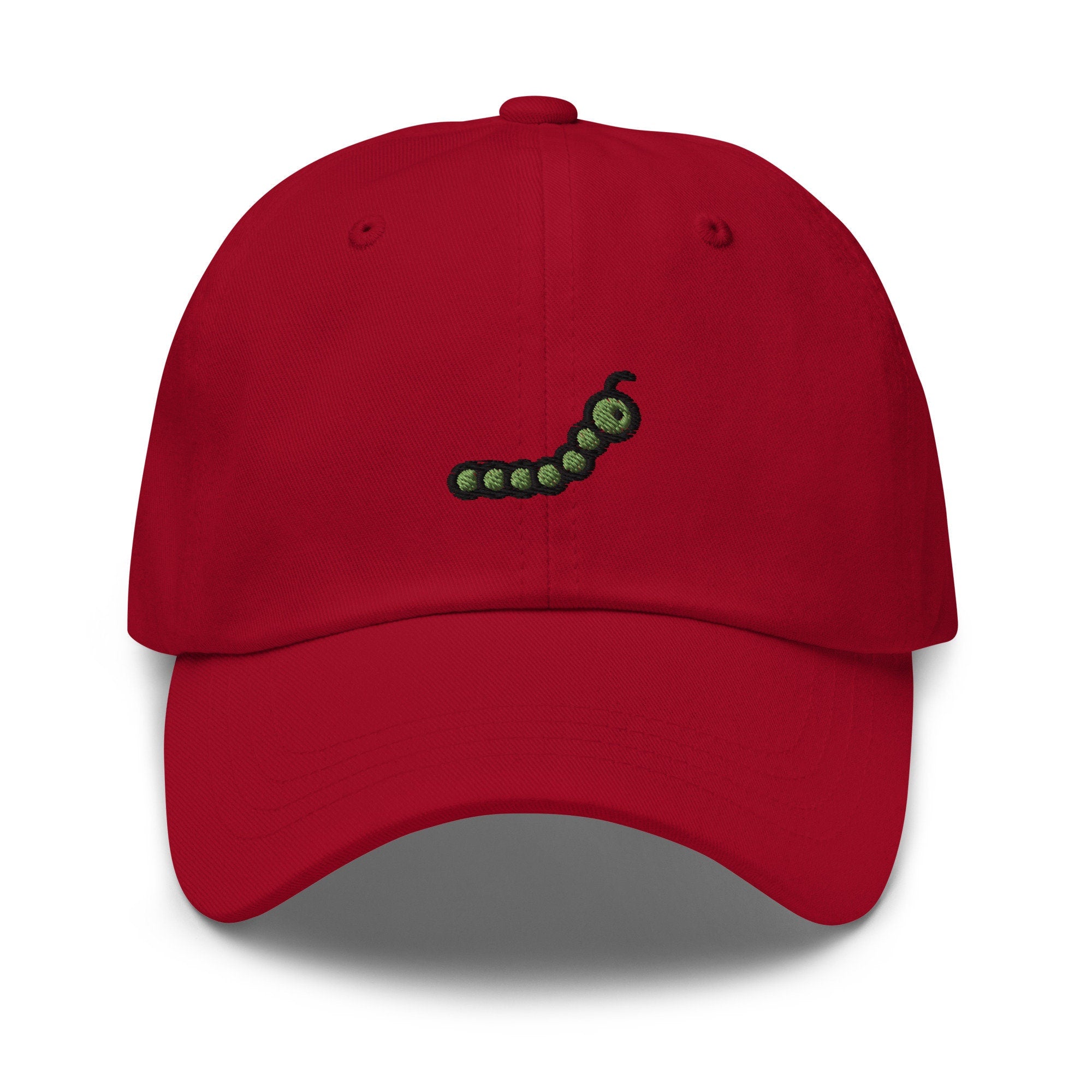 Caterpillar Embroidered Dad Hat