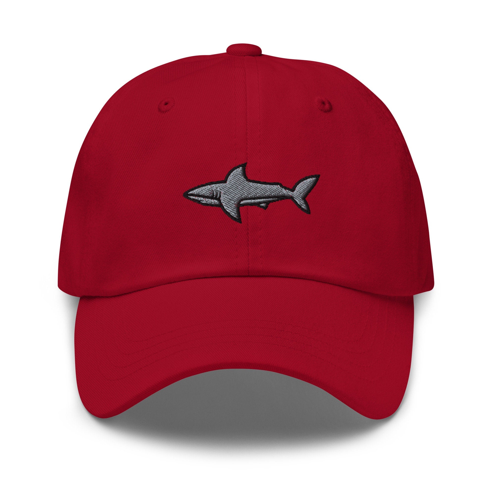 Shark Embroidered Dad Hat