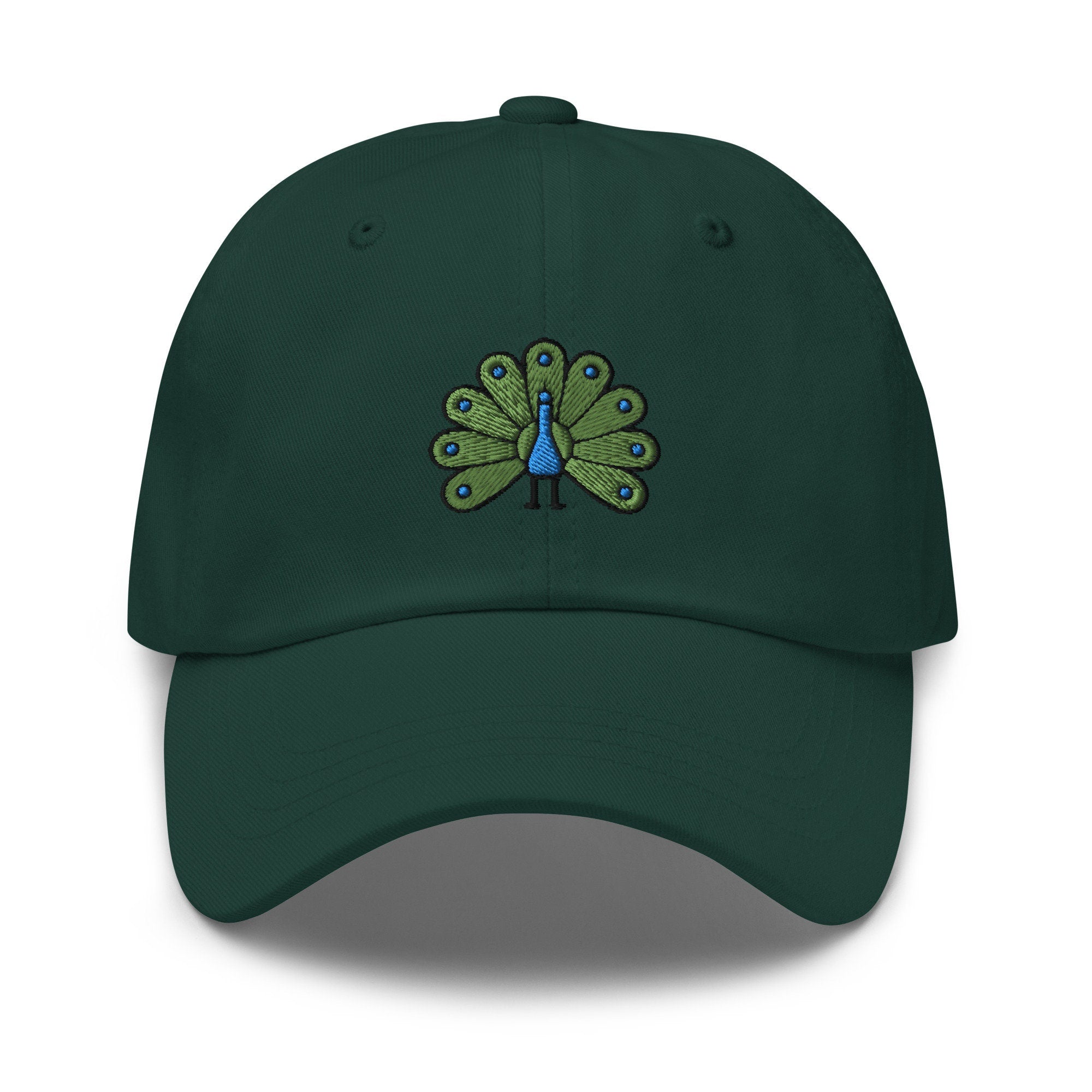 Peacock Embroidered Dad Hat