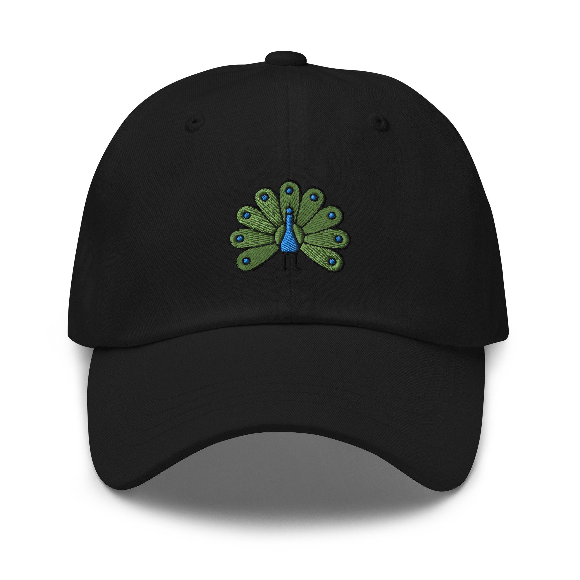 Peacock Embroidered Dad Hat