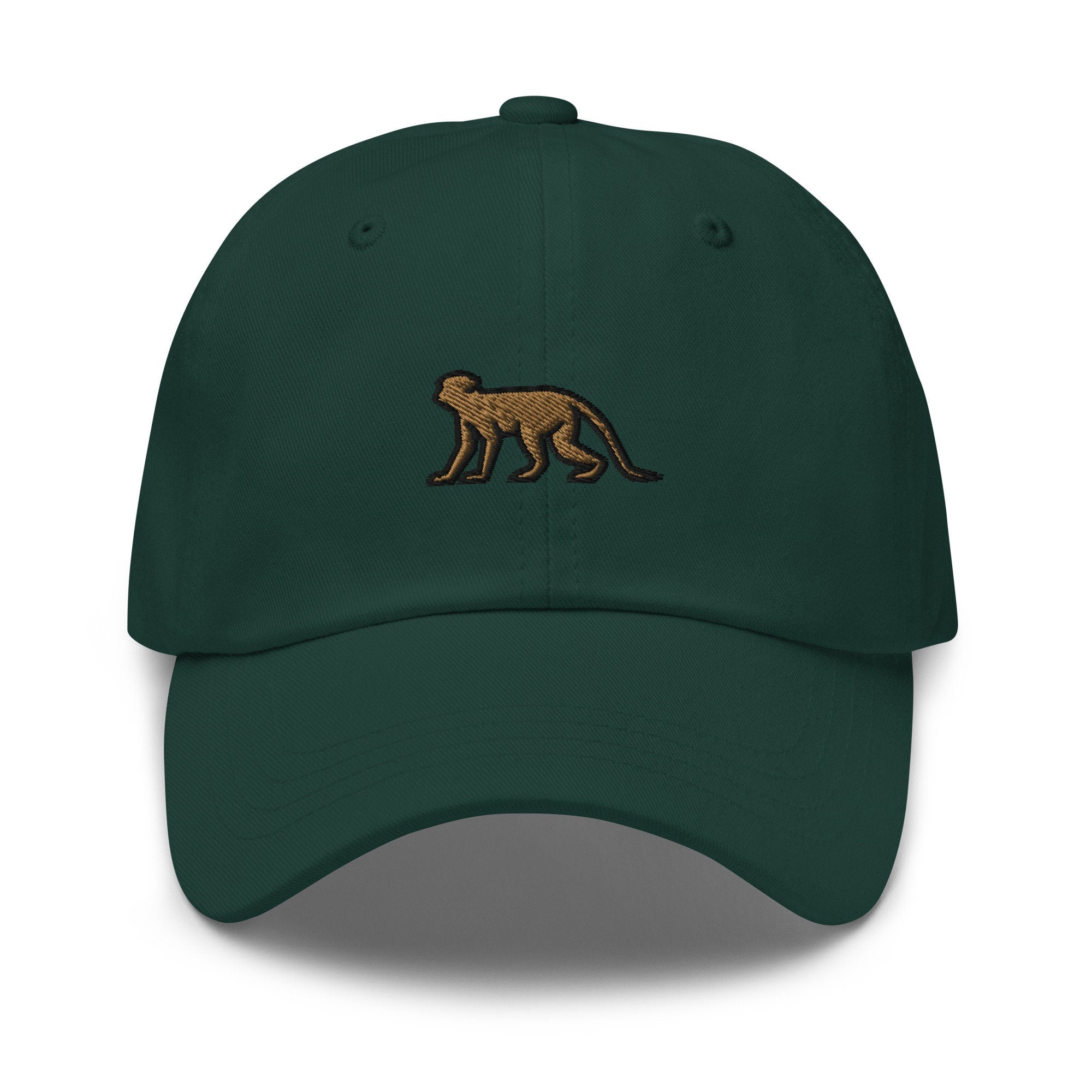 Monkey Embroidered Dad Hat
