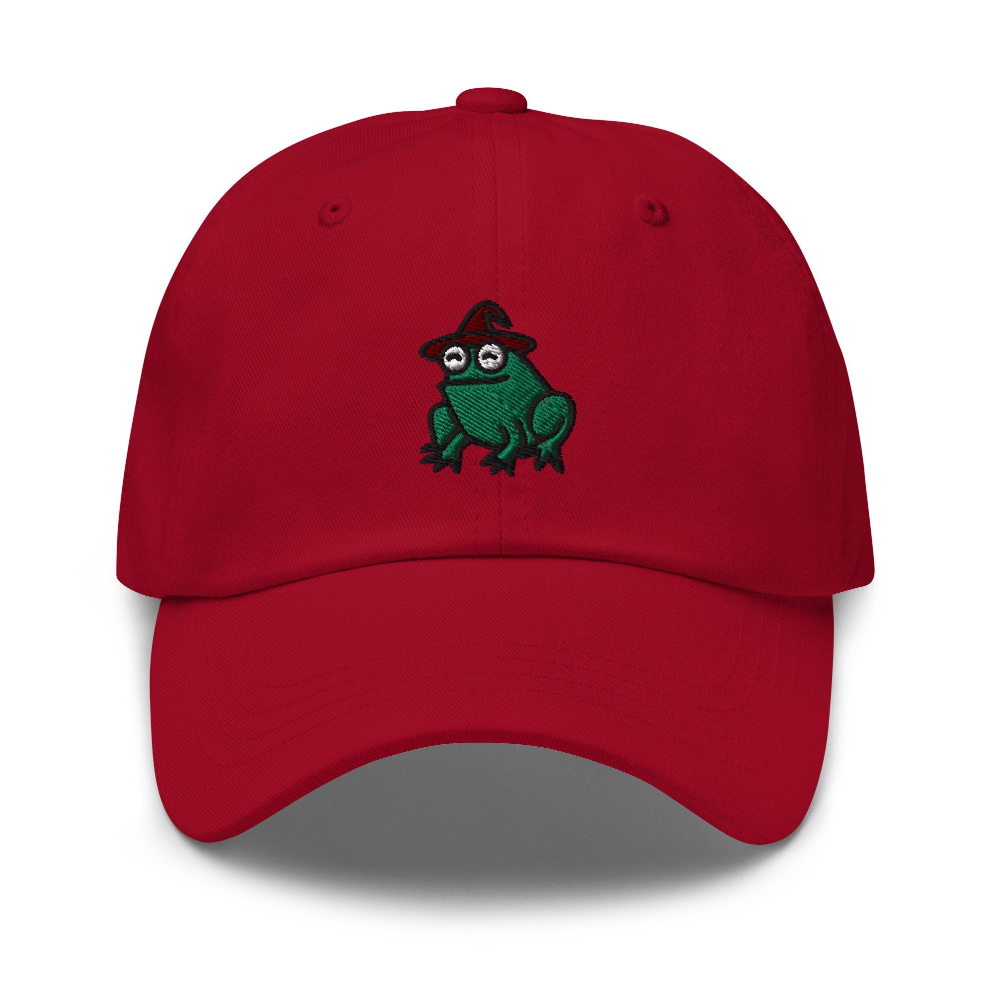 Wizard Frog Embroidered Dad Hat