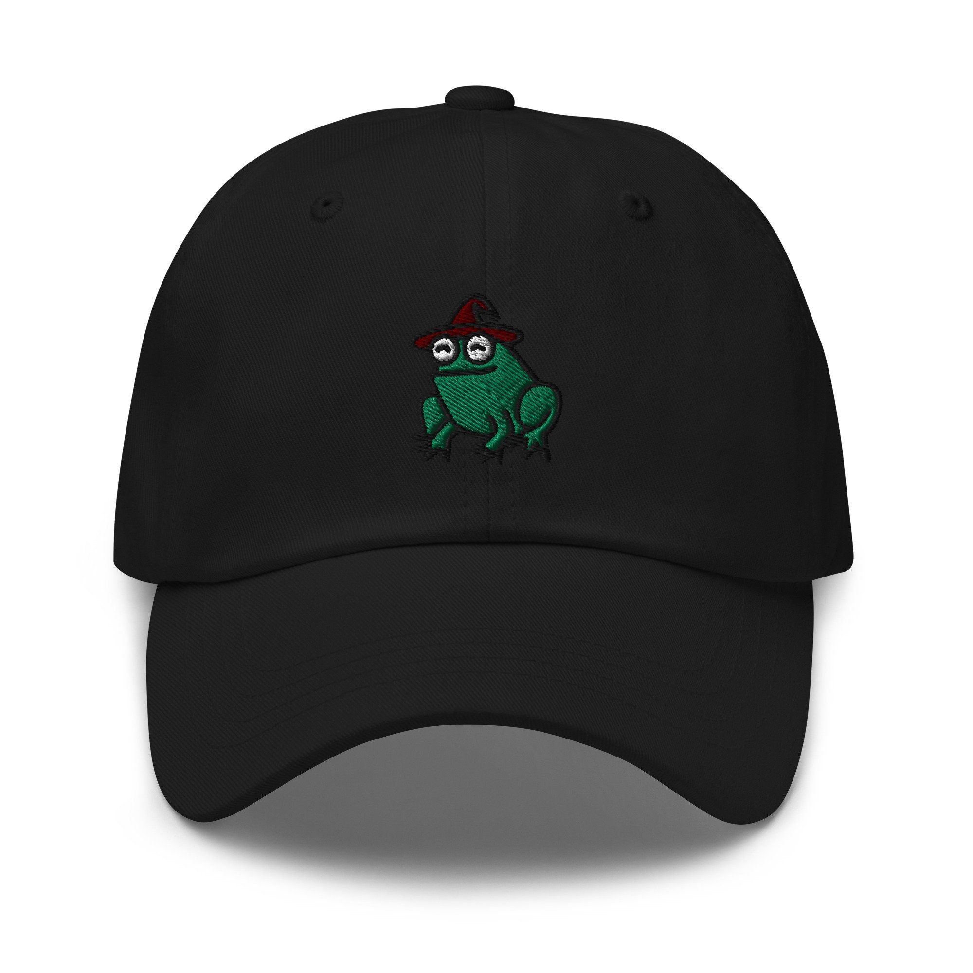 Wizard Frog Embroidered Dad Hat
