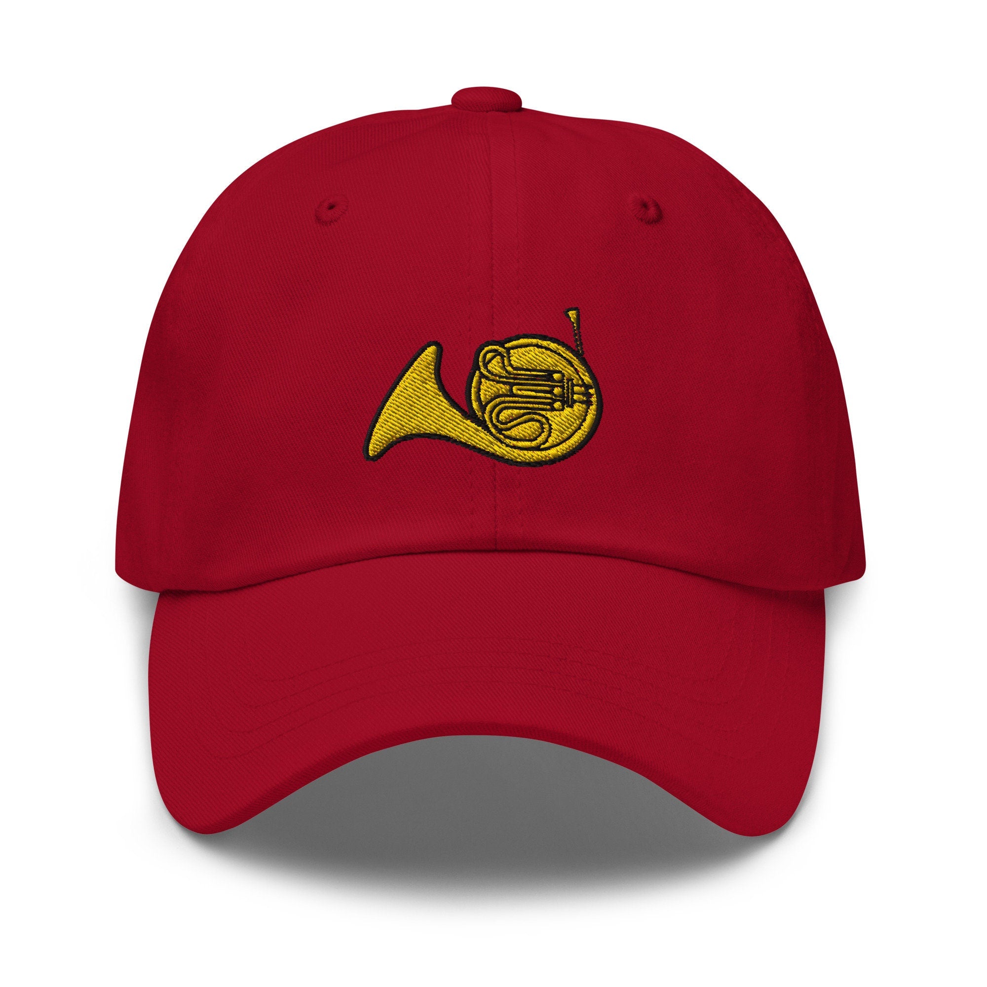 French Horn Embroidered Dad Hat