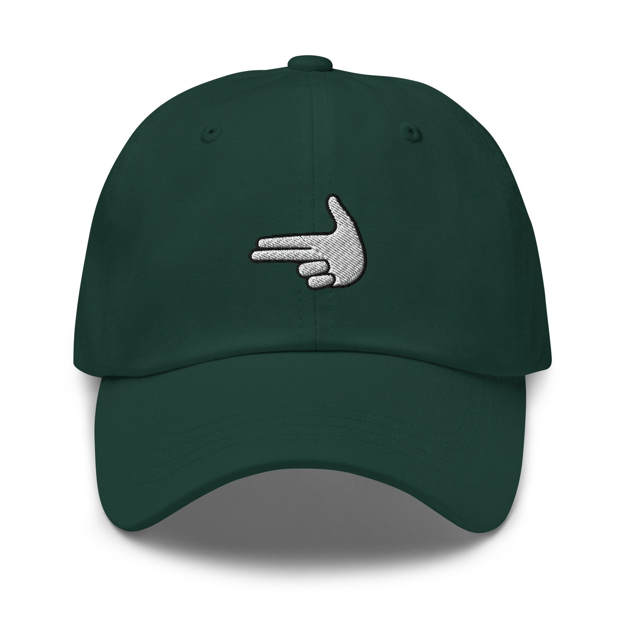 Finger Gun Embroidered Dad Hat