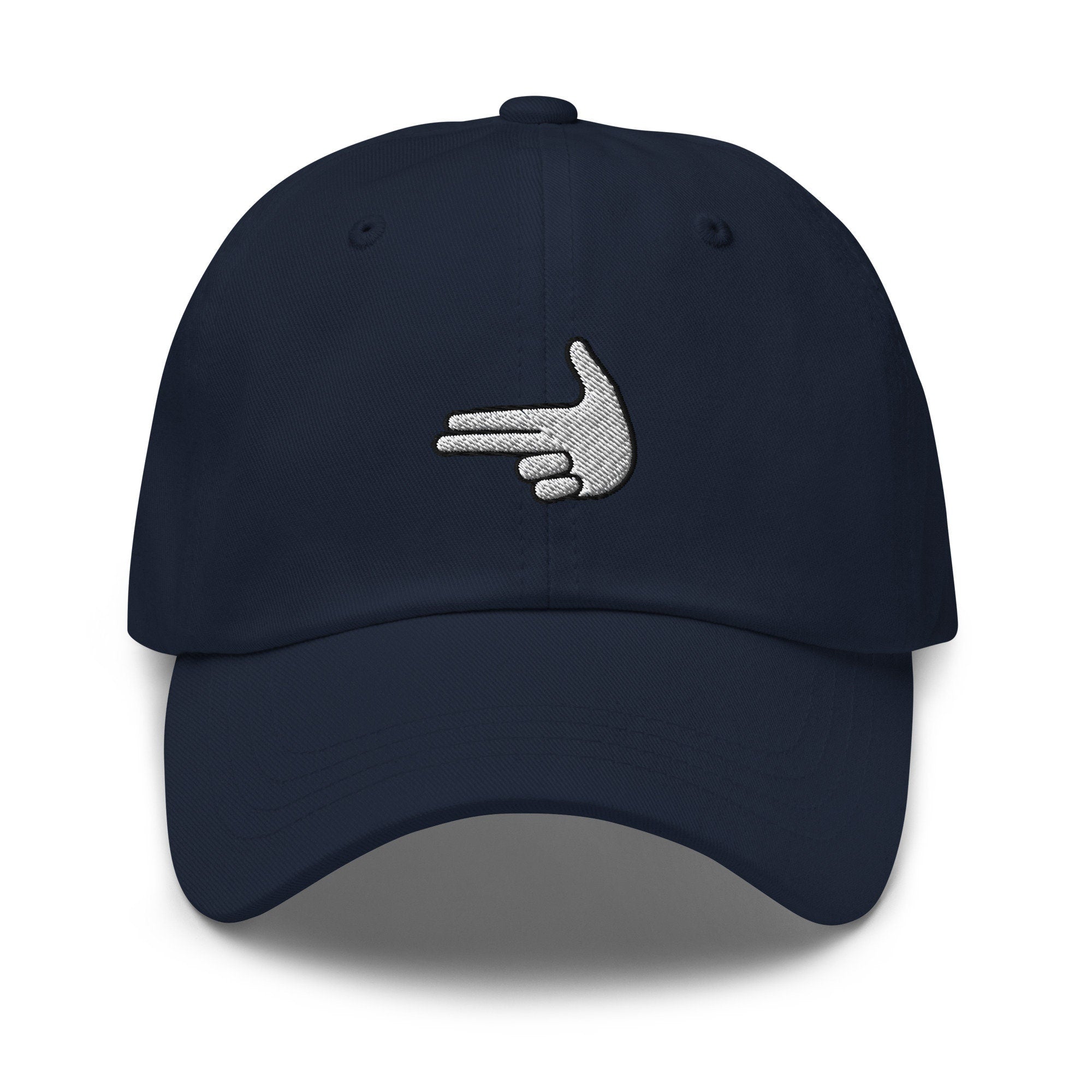Finger Gun Embroidered Dad Hat