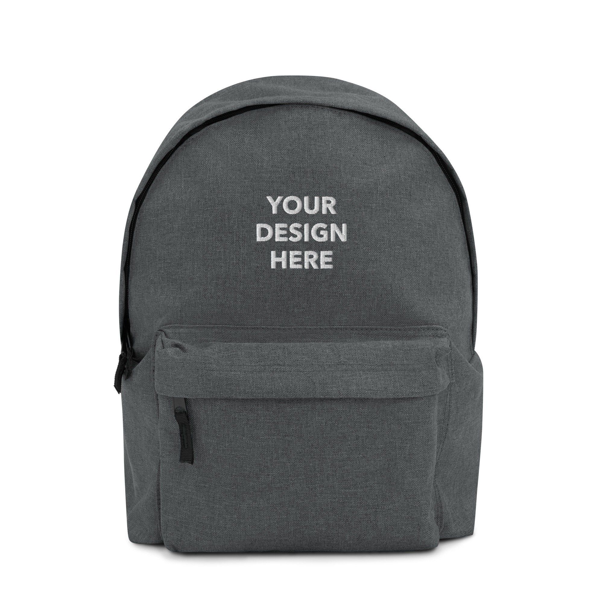 Personalized Embroidered Backpack, Customized Logo Backpack, Embroidery With Your Own Text or Design, Handmade Custom Backpack