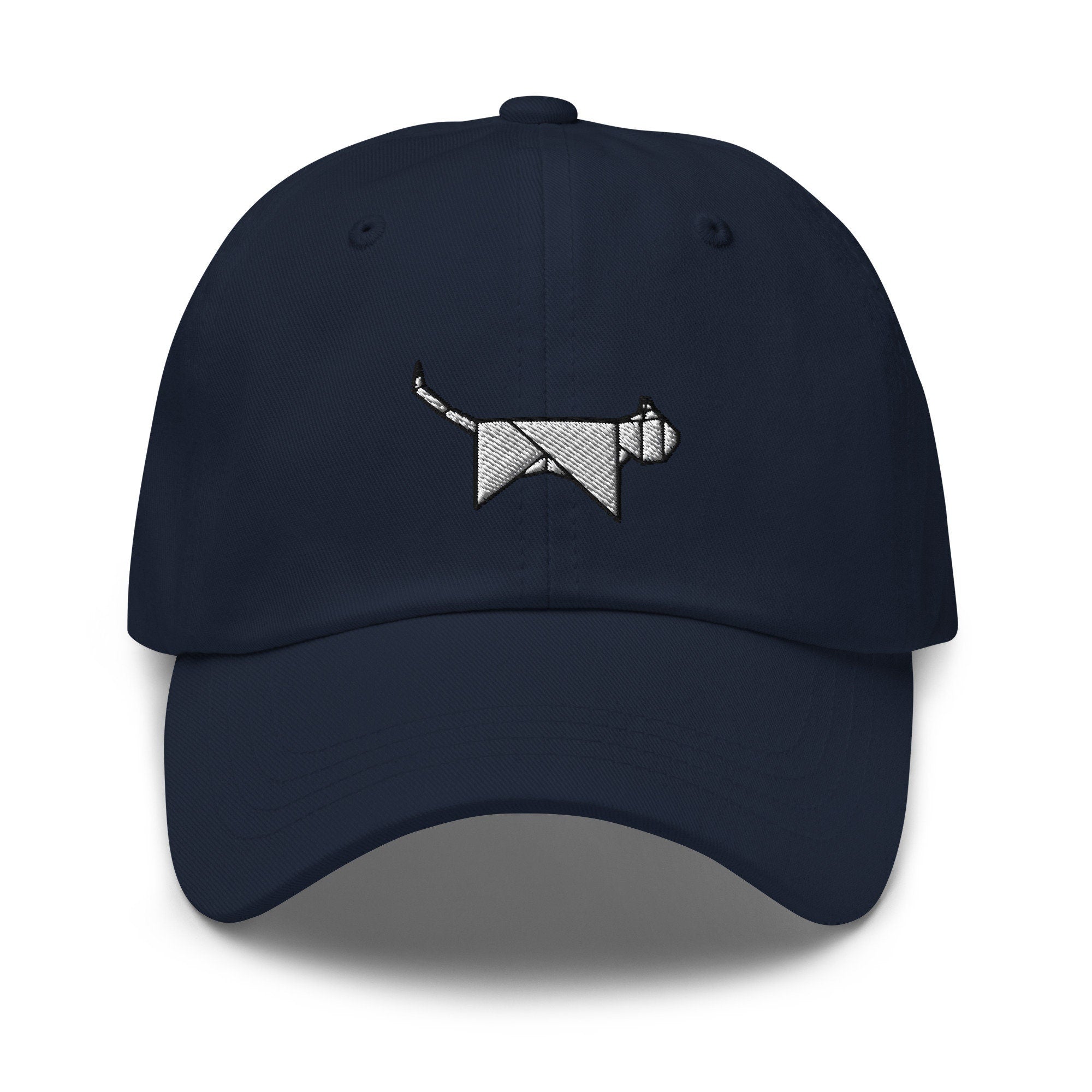 Origami Cat Embroidered Dad Hat