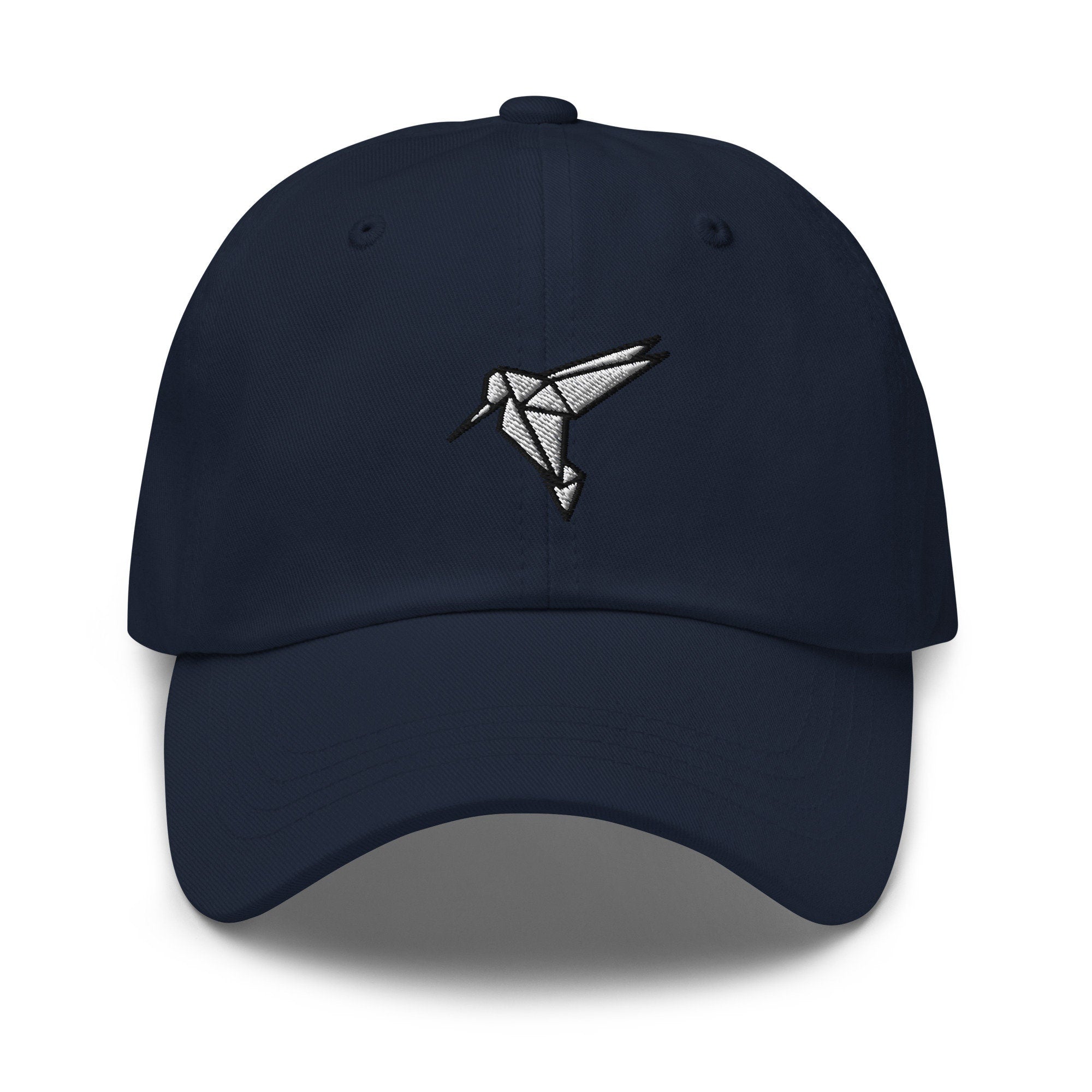 Origami Hummingbird Embroidered Dad Hat