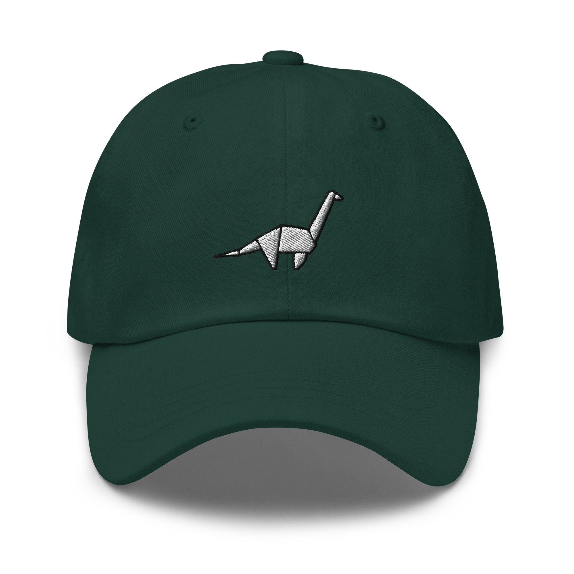 Origami Dinosaur Embroidered Dad Hat