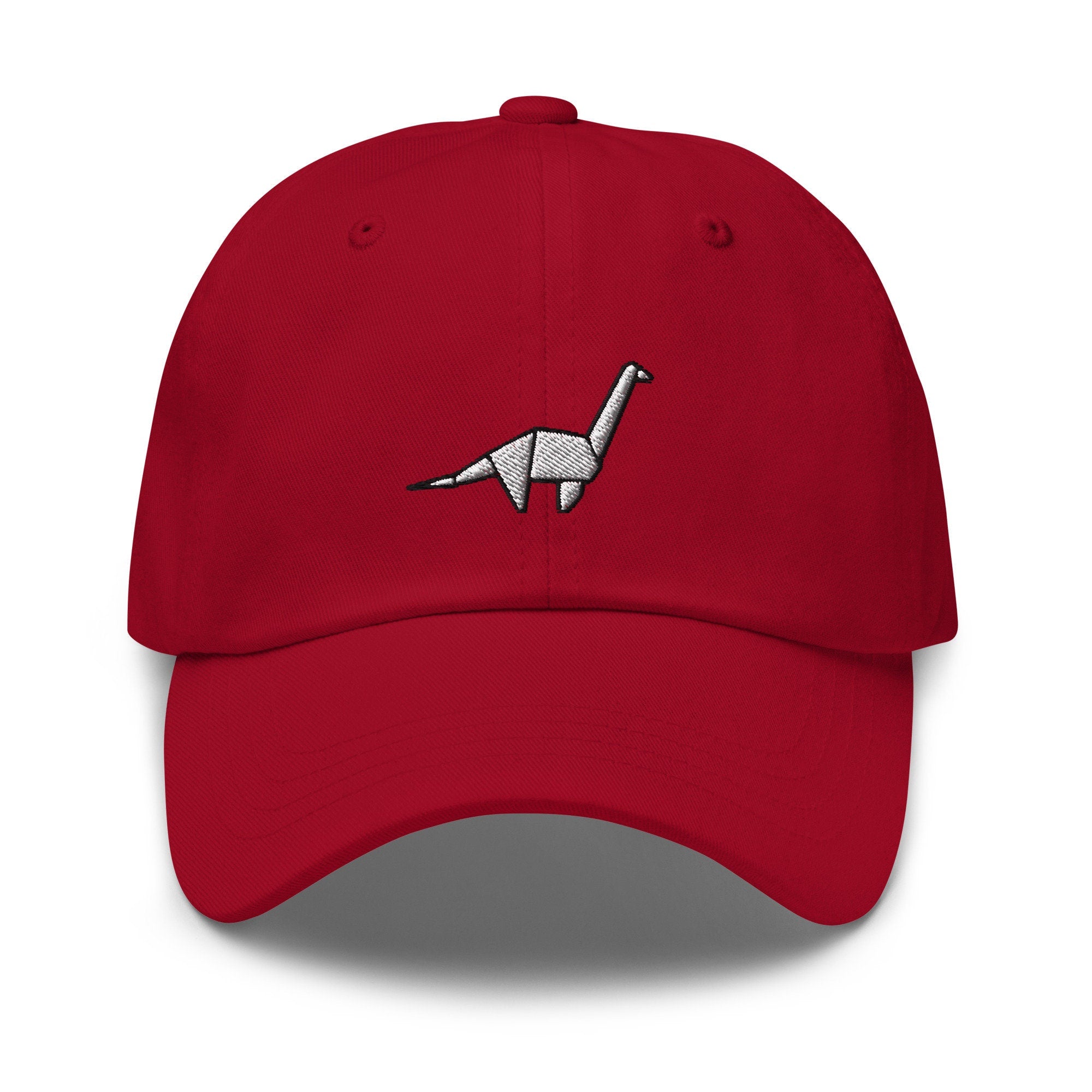 Origami Dinosaur Embroidered Dad Hat