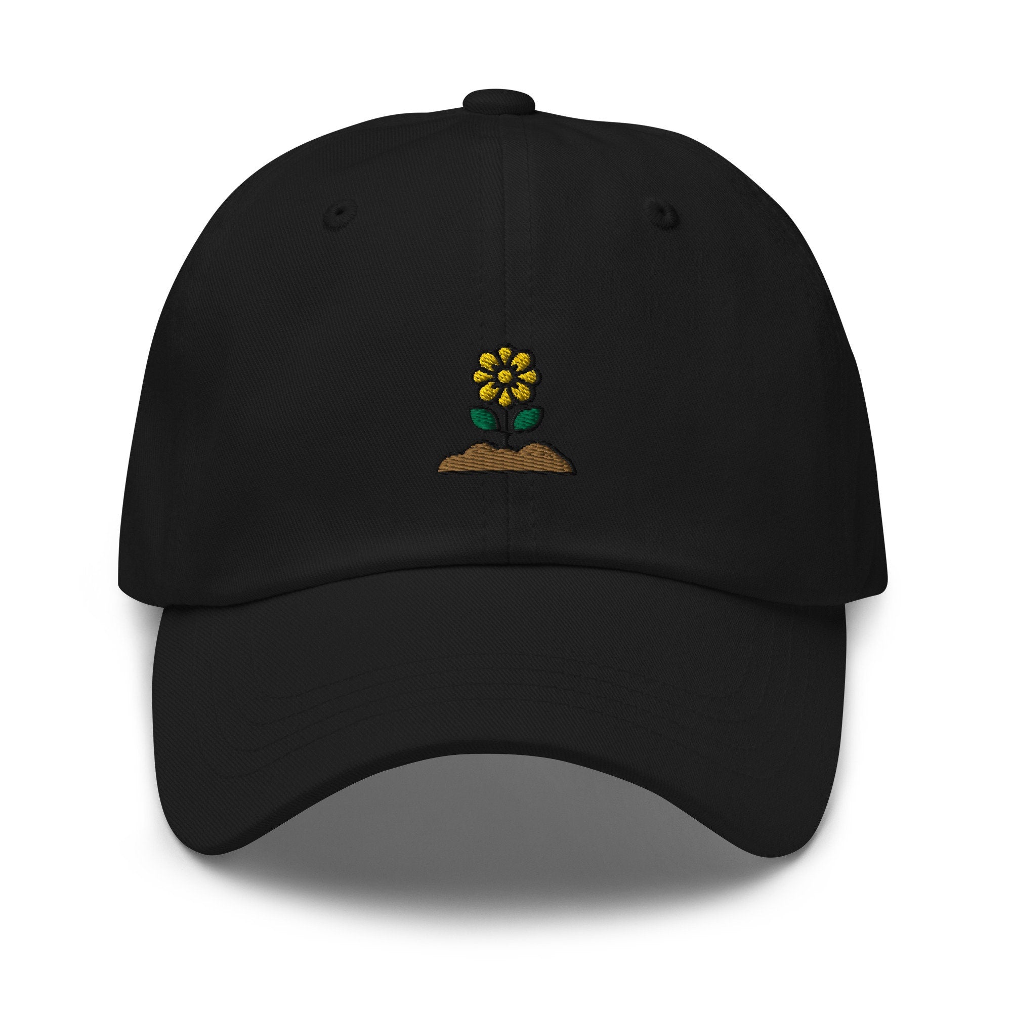 Flower Embroidered Dad Hat