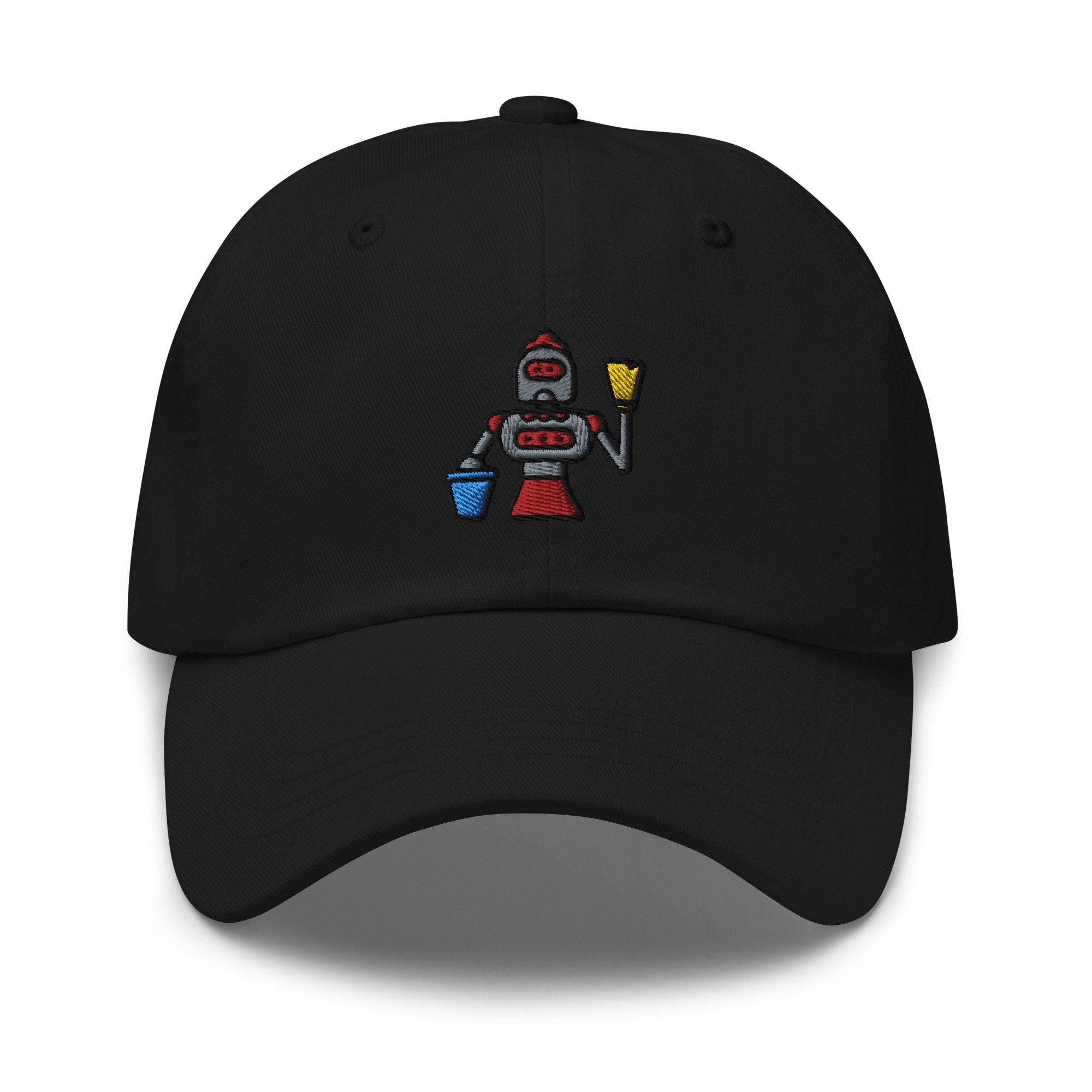 Vintage Cleaning Robot Embroidered Dad Hat