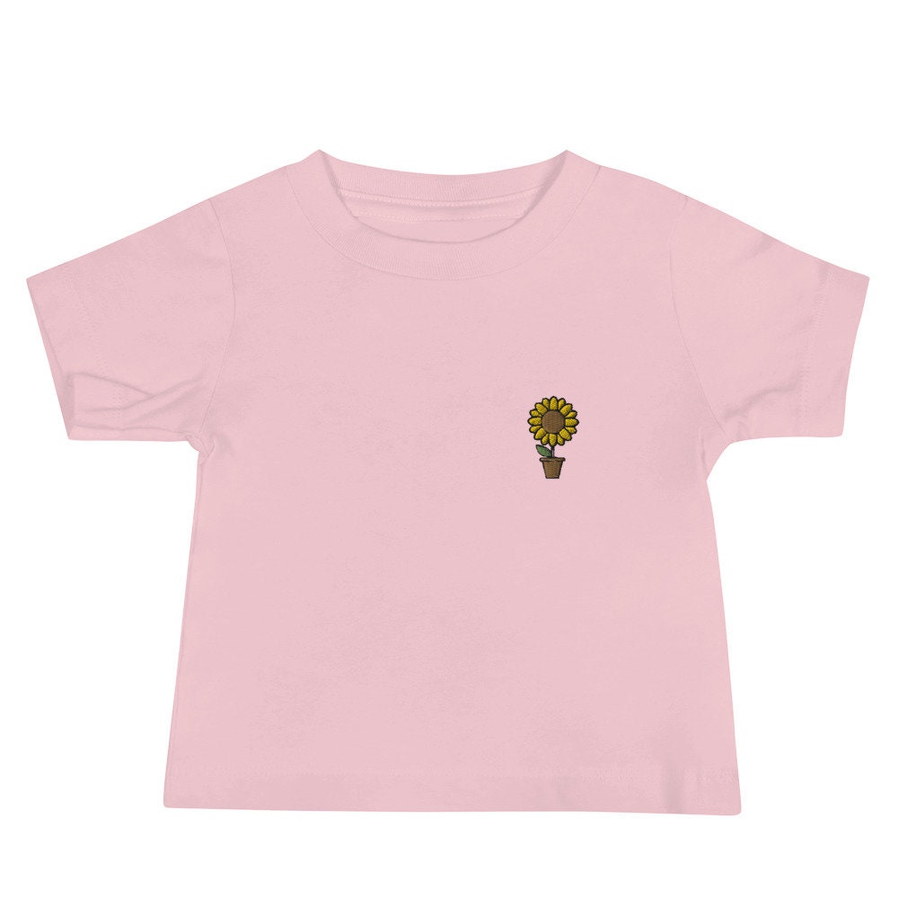 Sunflower Baby Jersey Short Sleeve Tee, Baby Shower T-Shirt Gift, Boys and Girls Shirt - Multiple Colors