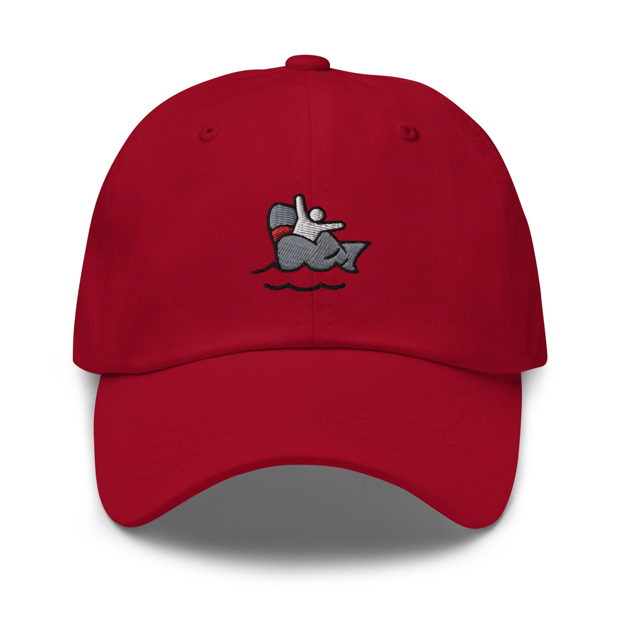 Shark Attack Embroidered Dad Hat