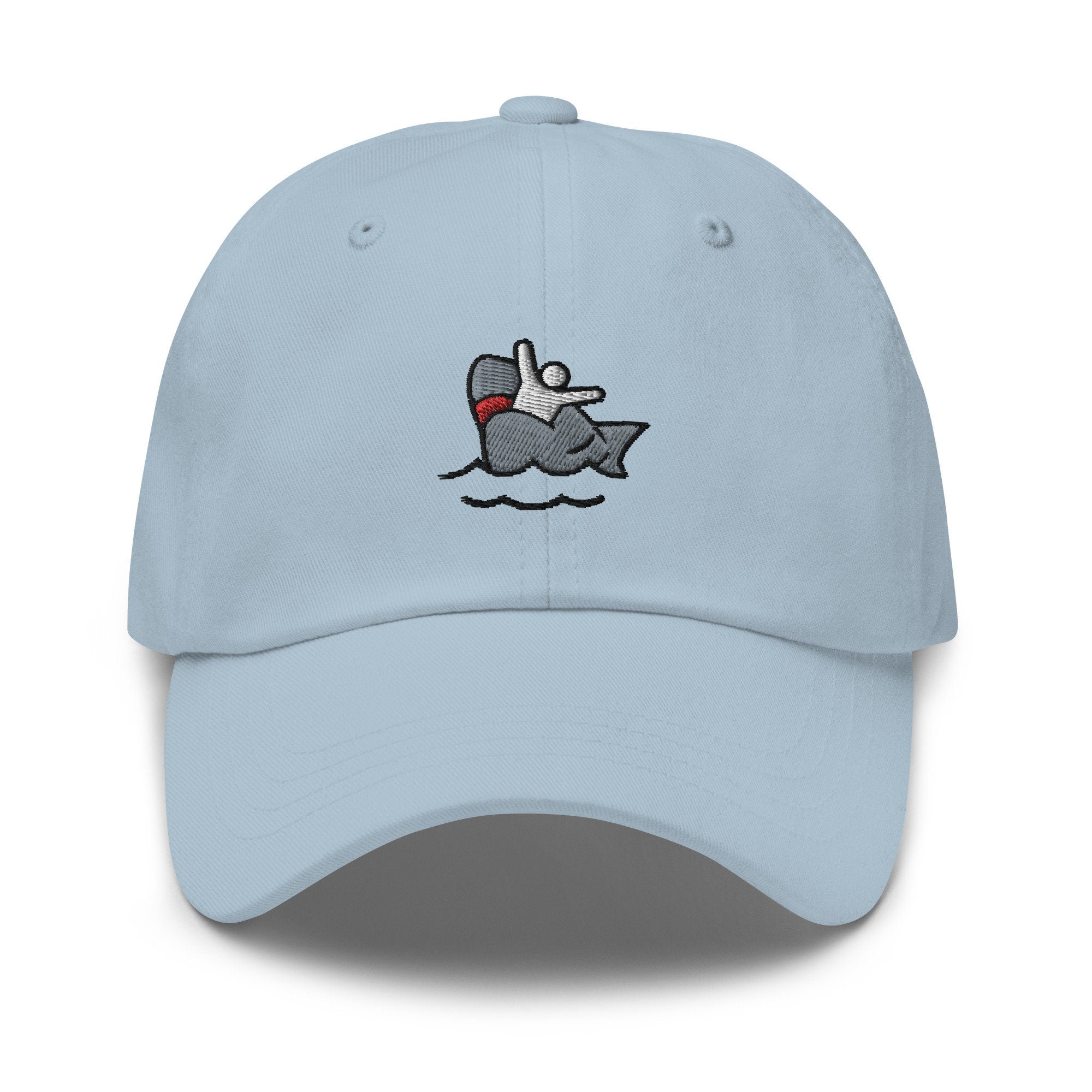 Shark Attack Embroidered Dad Hat