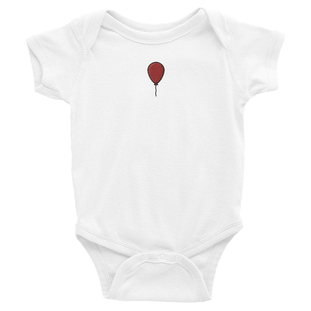 Balloon Infant Bodysuit, Baby Boy or Girl Onesie, Embroidered Baby Shower Gift - Multiple Colors