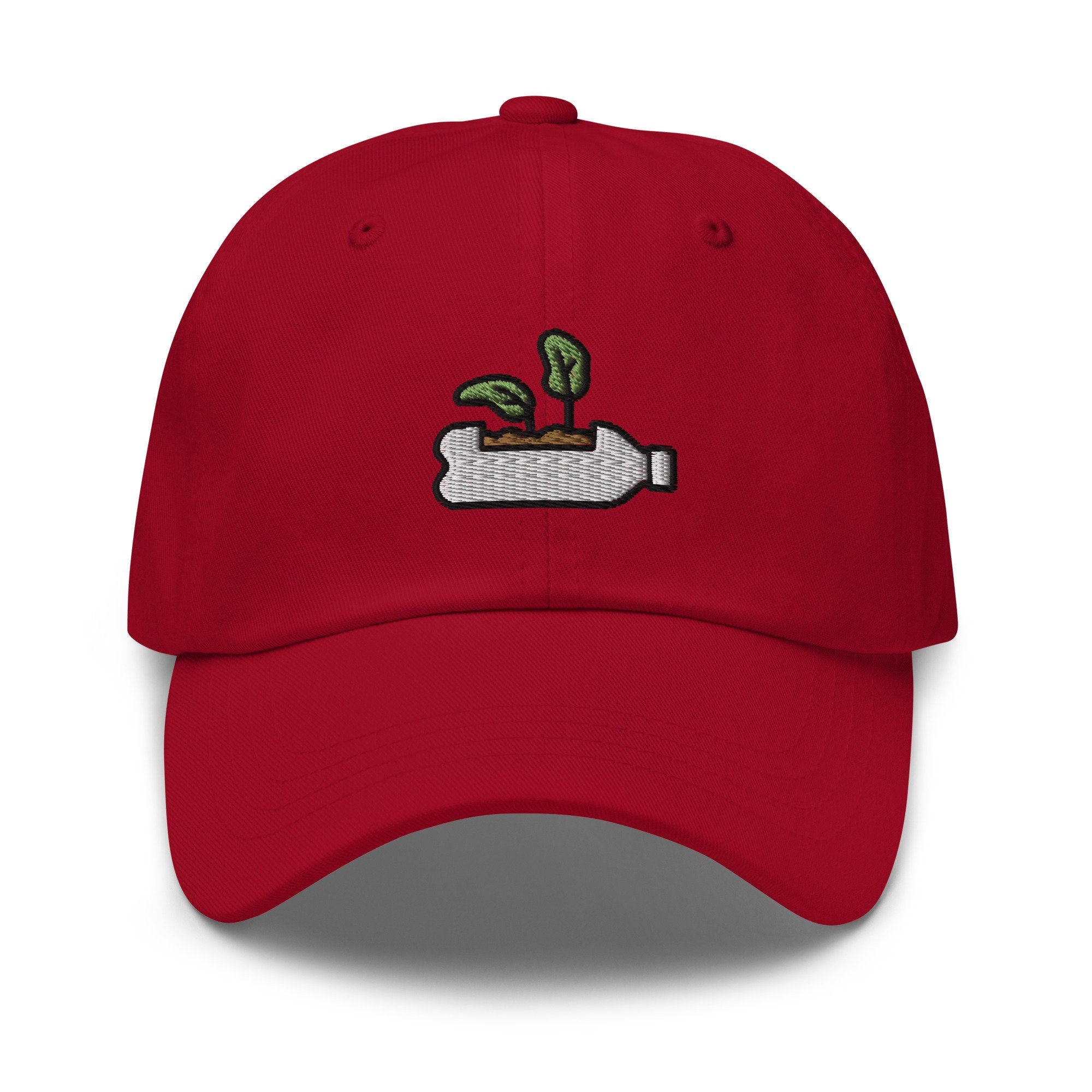 Plant Bottle Embroidered Dad Hat