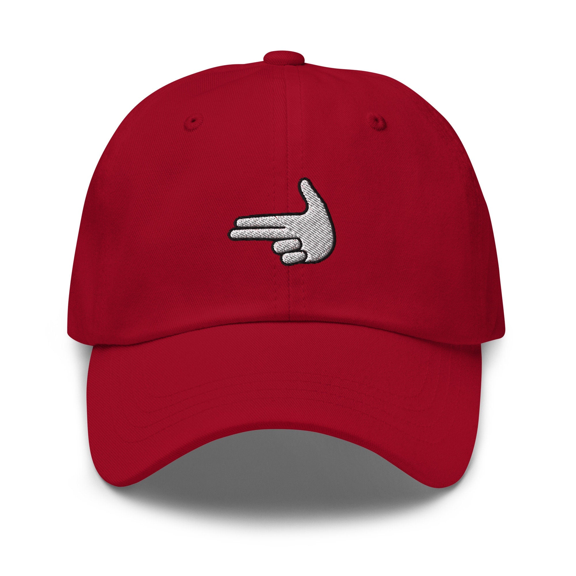 Finger Gun Embroidered Dad Hat