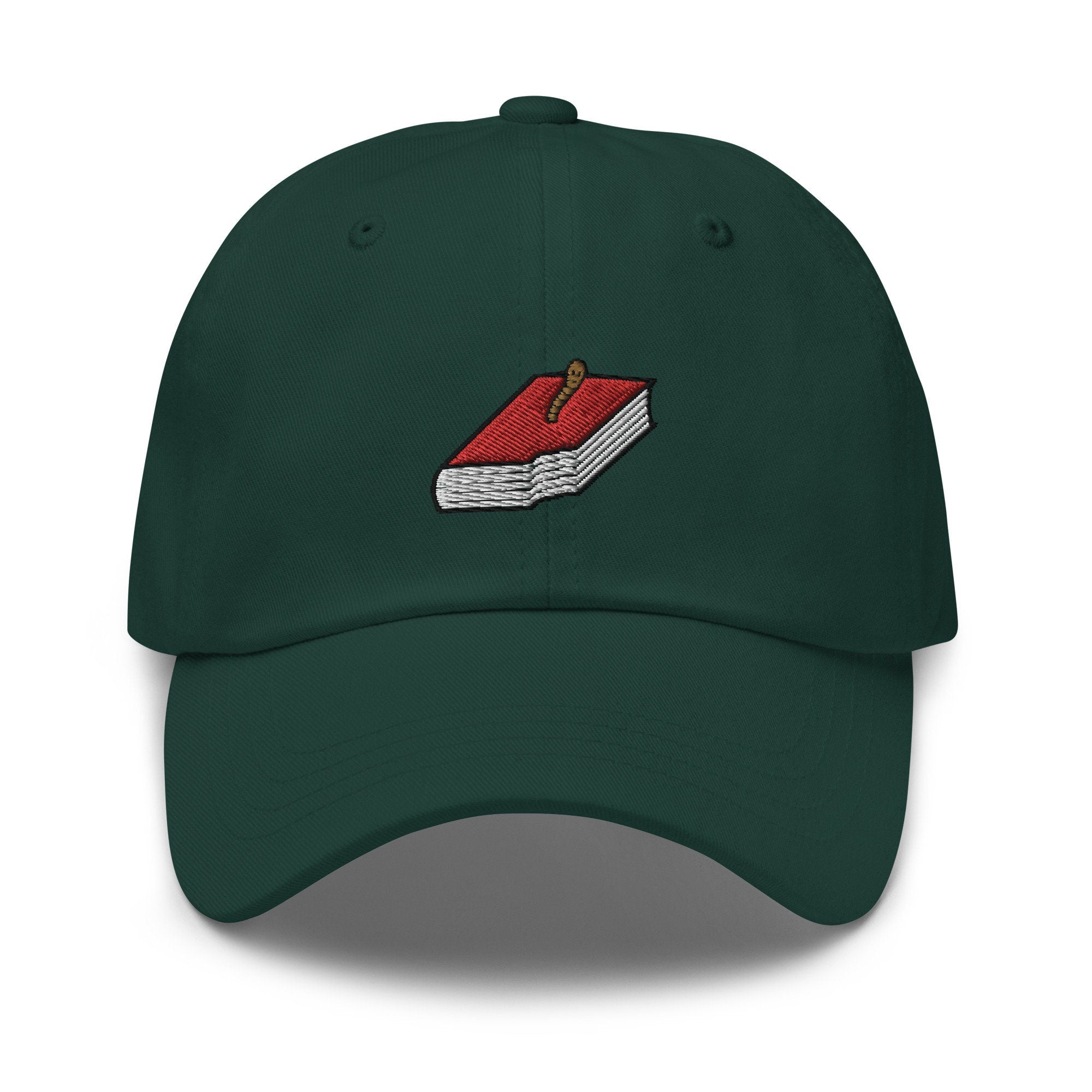 Bookworm Embroidered Dad Hat