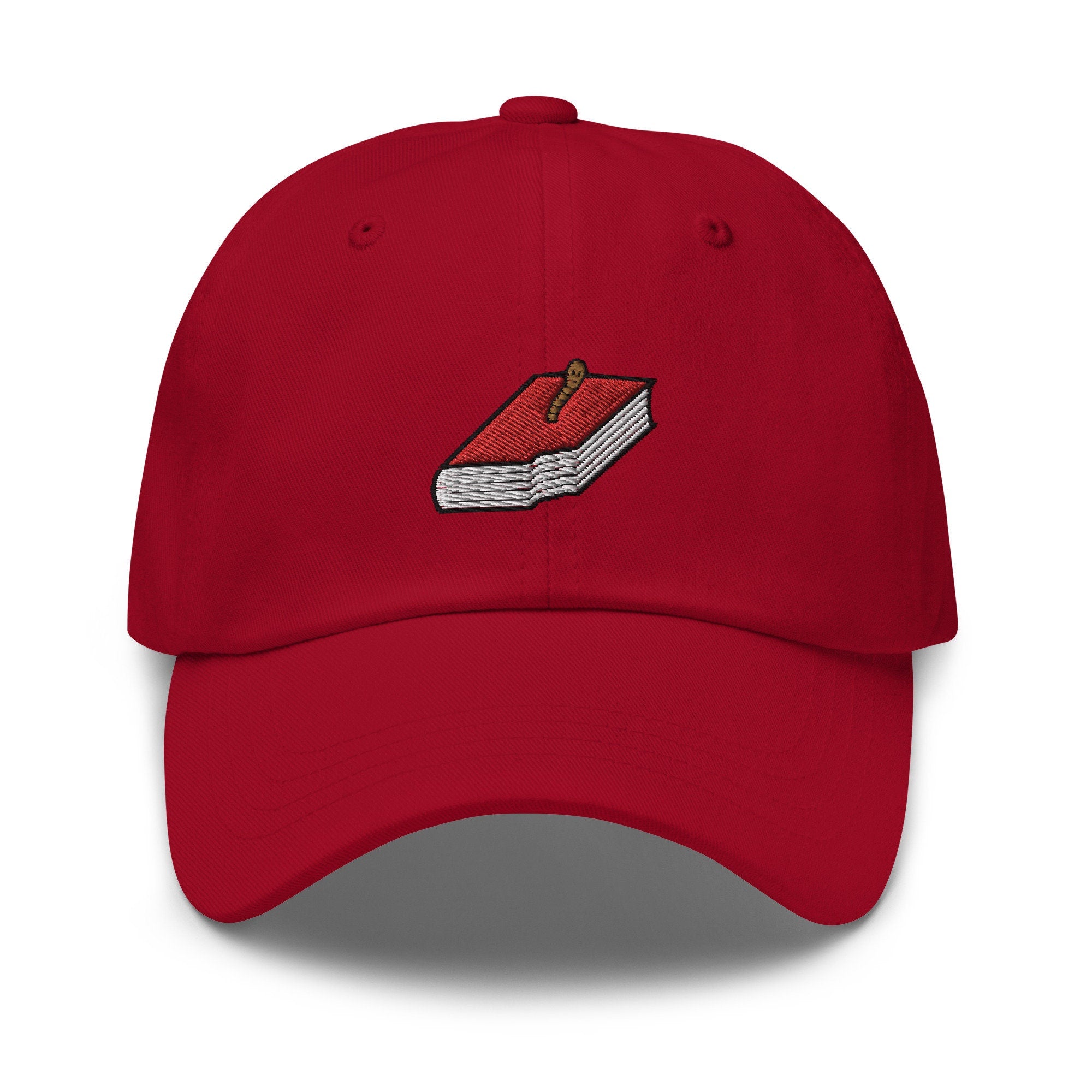 Bookworm Embroidered Dad Hat