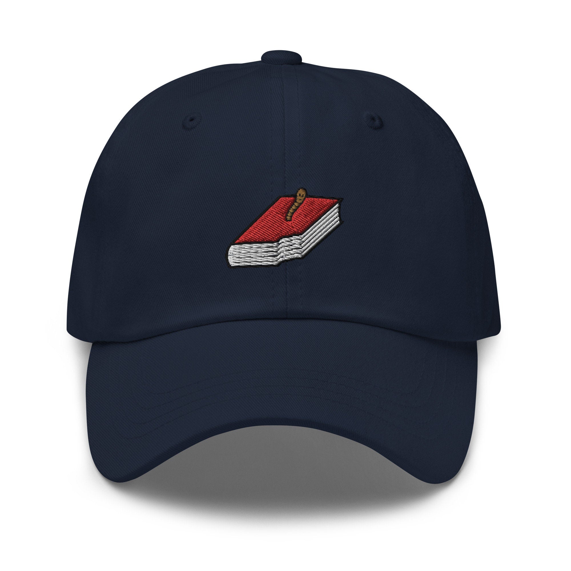 Bookworm Embroidered Dad Hat