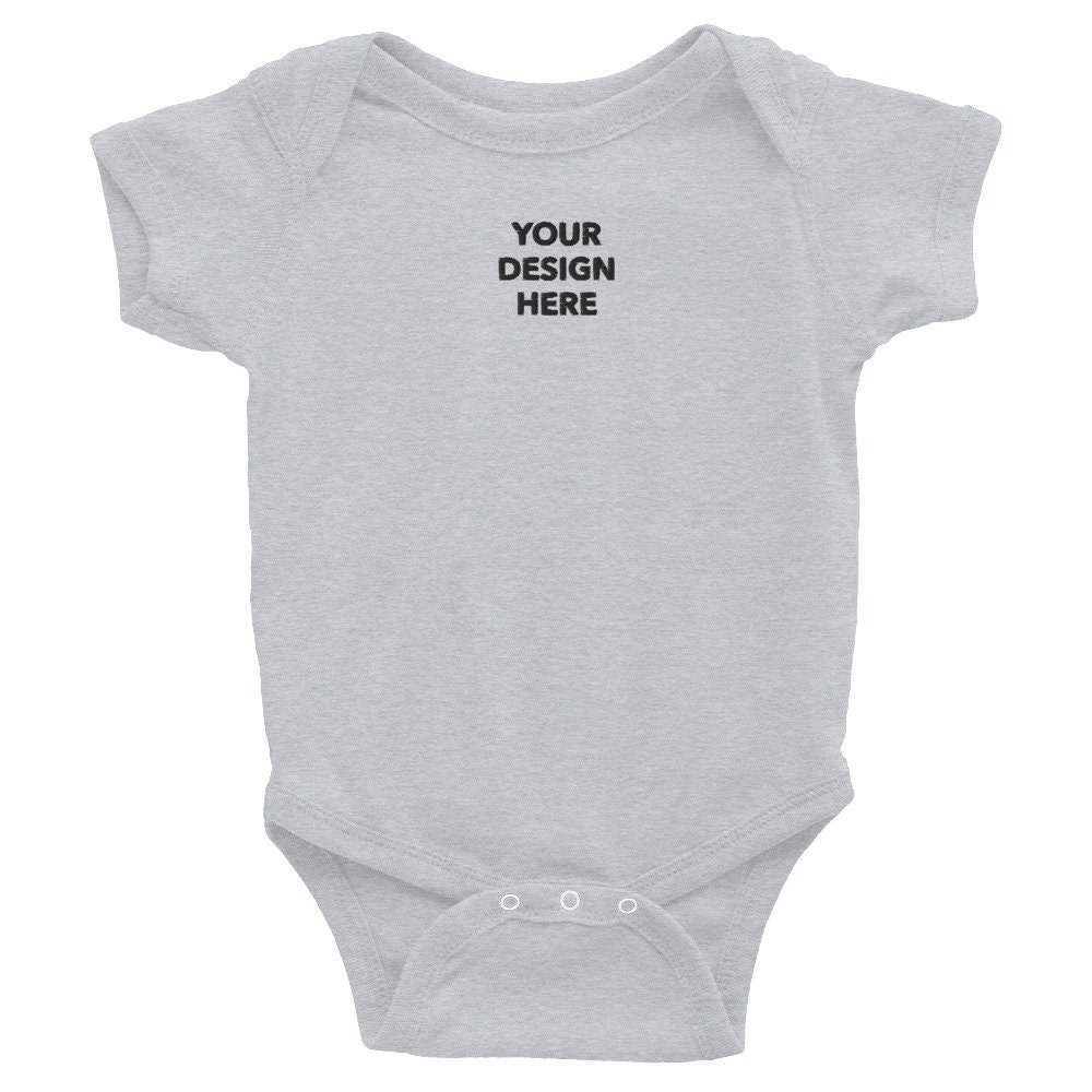 Personalized Infant Bodysuit, Customized Logo Baby Clothing, Embroidery With Your Own Text or Design, Handmade Custom Kids Clothes