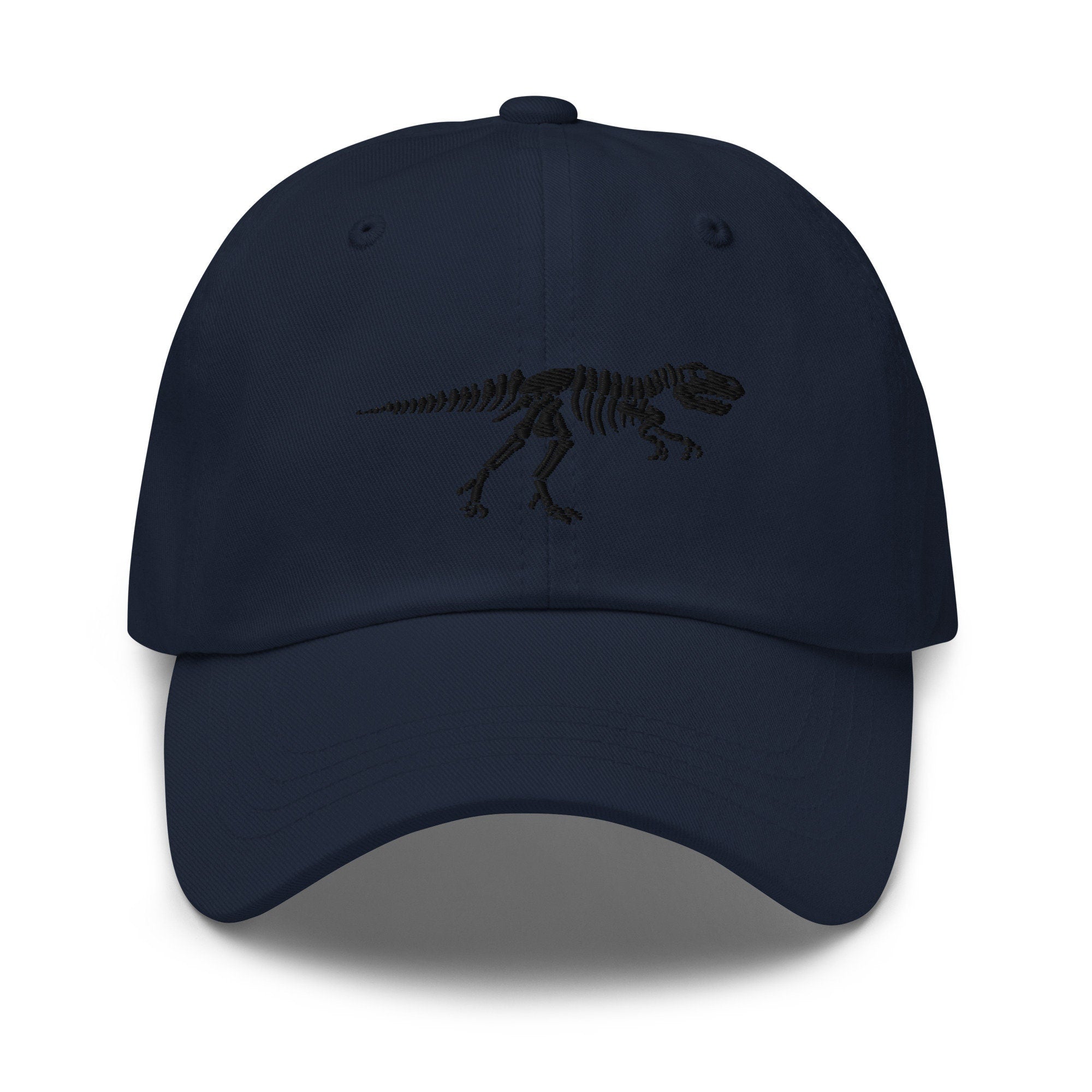T-Rex Skeleton Embroidered Dad Hat