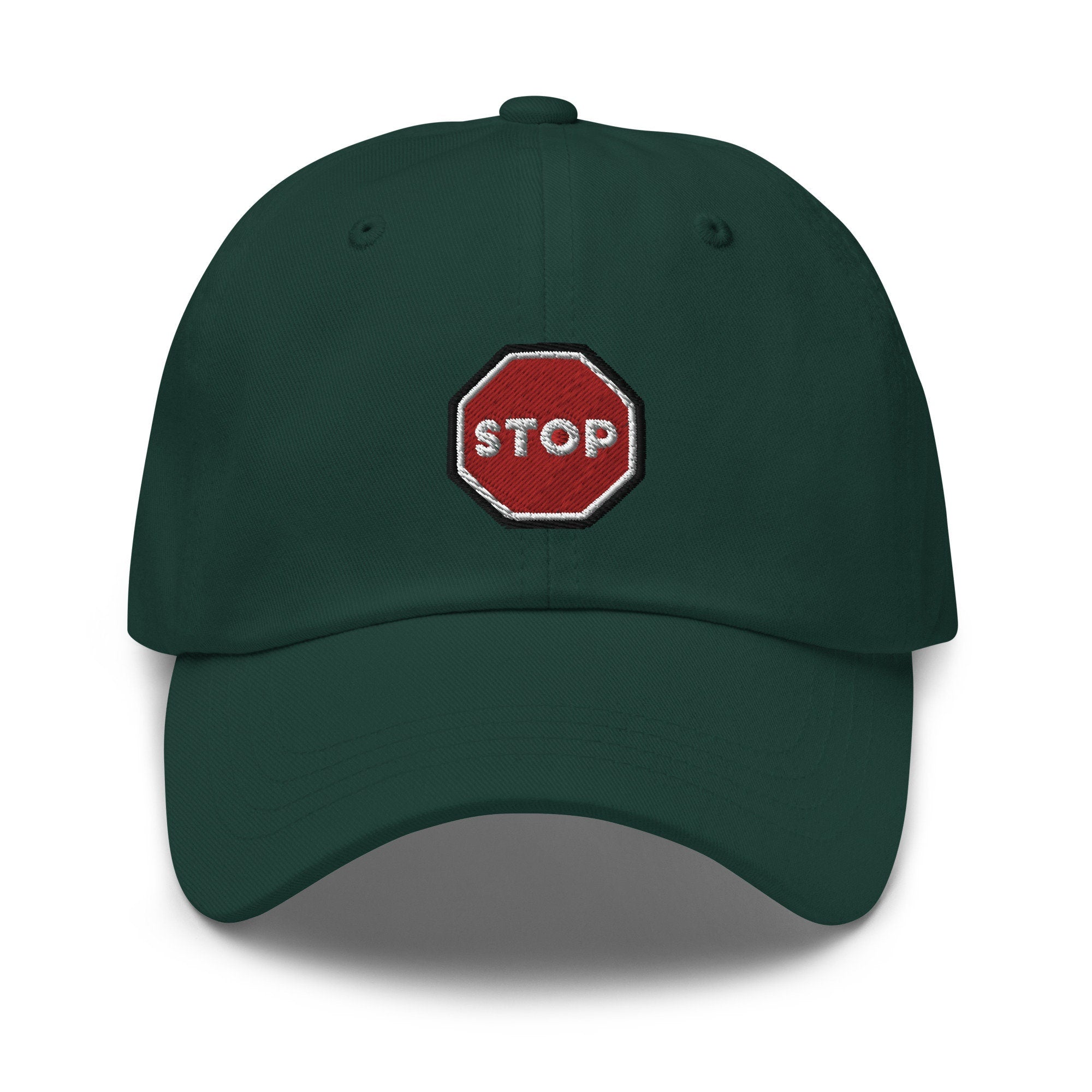 Stop Sign Embroidered Dad Hat