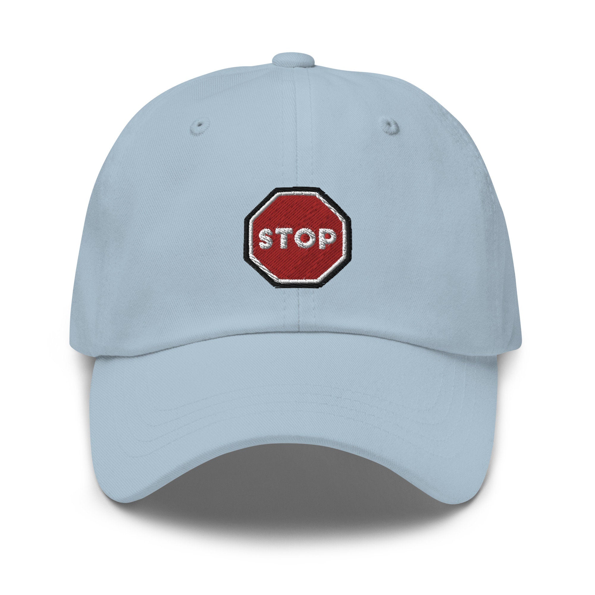 Stop Sign Embroidered Dad Hat
