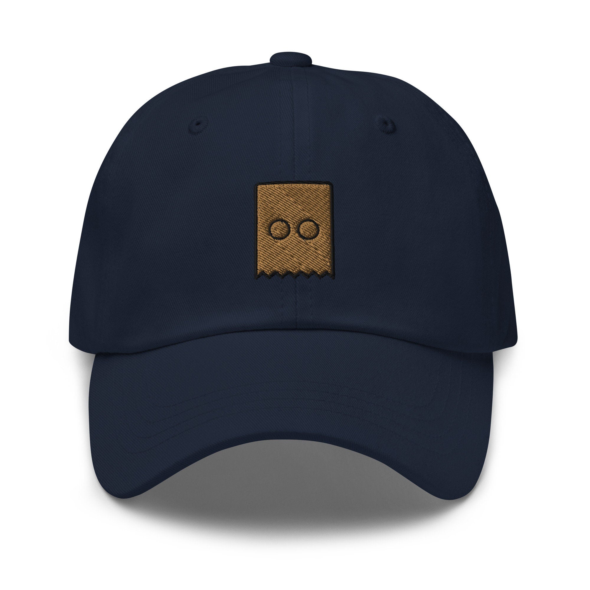 Paper Bag Mask Embroidered Dad Hat