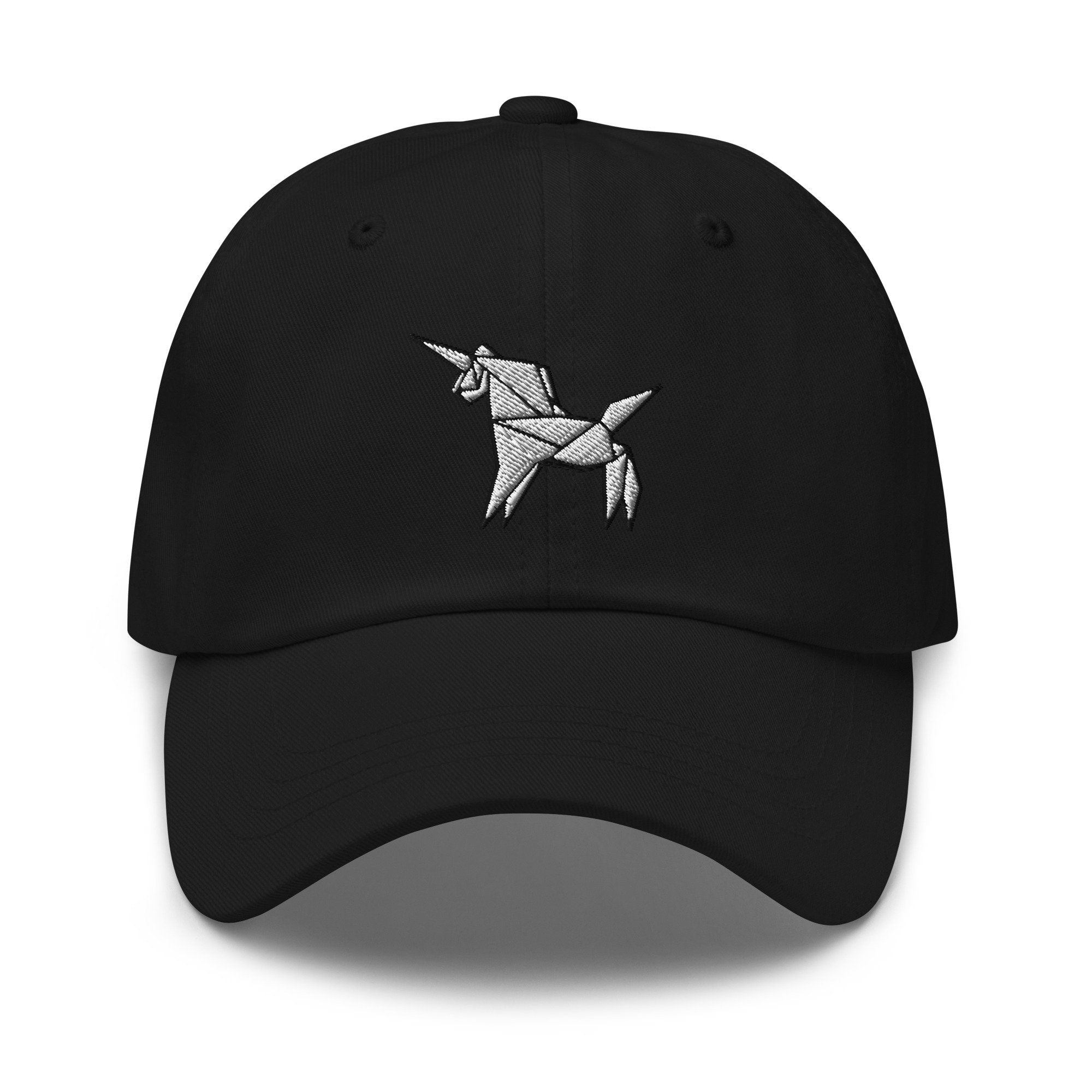 Origami Unicorn Embroidered Dad Hat