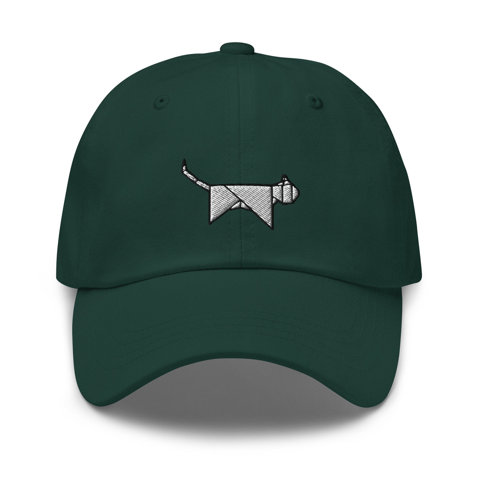Origami Cat Embroidered Dad Hat