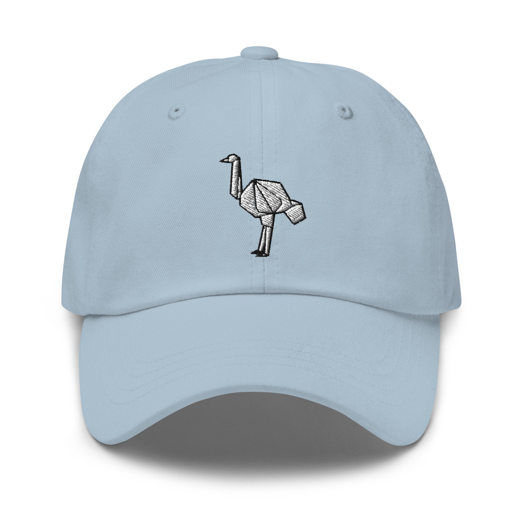 Ostrich Embroidered Dad Hat