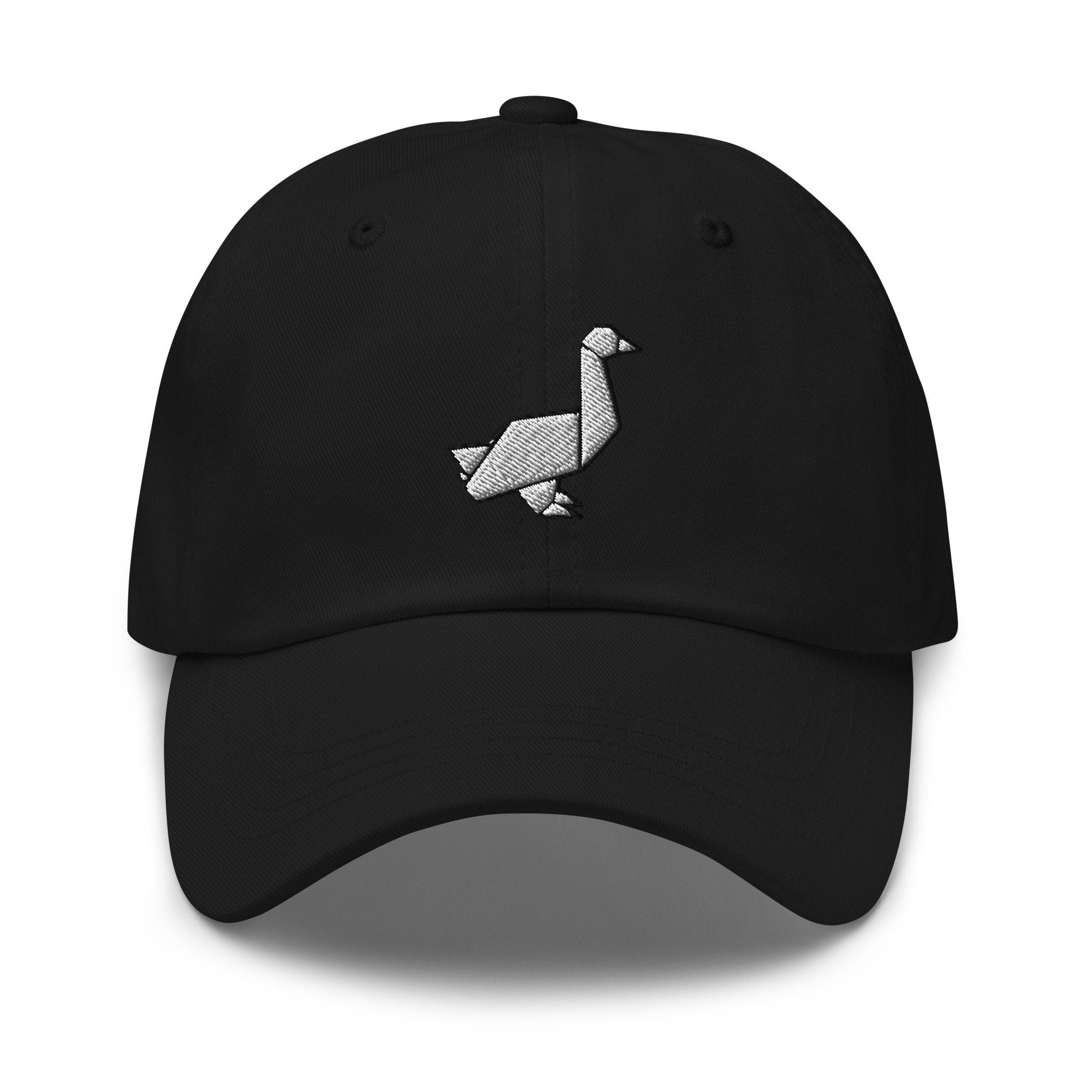 Origami Goose Embroidered Dad Hat