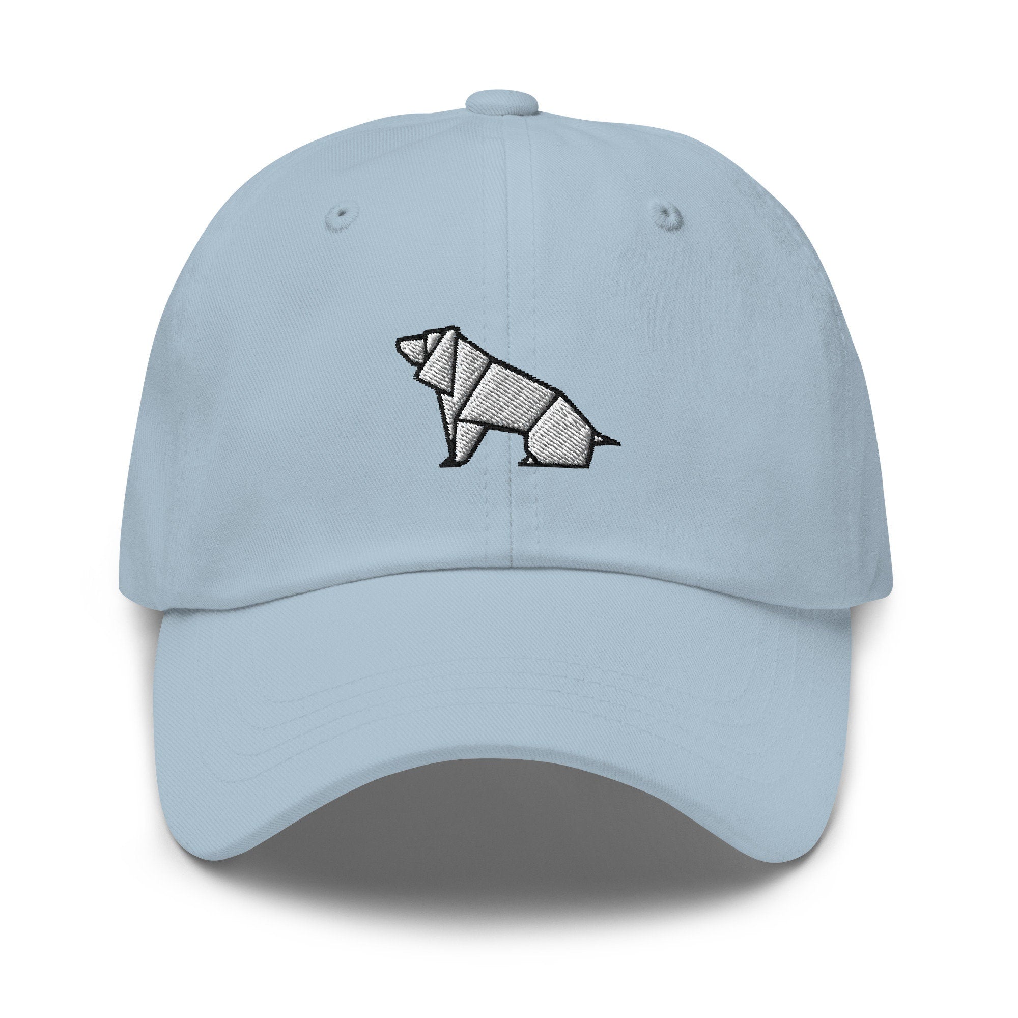 Origami Bloodhound Dog Embroidered Dad Hat