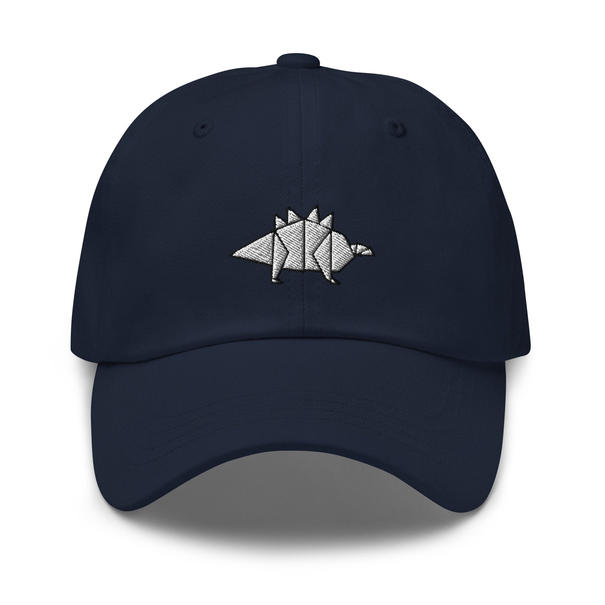 Origami Paper Dinosaur Embroidered Dad Hat