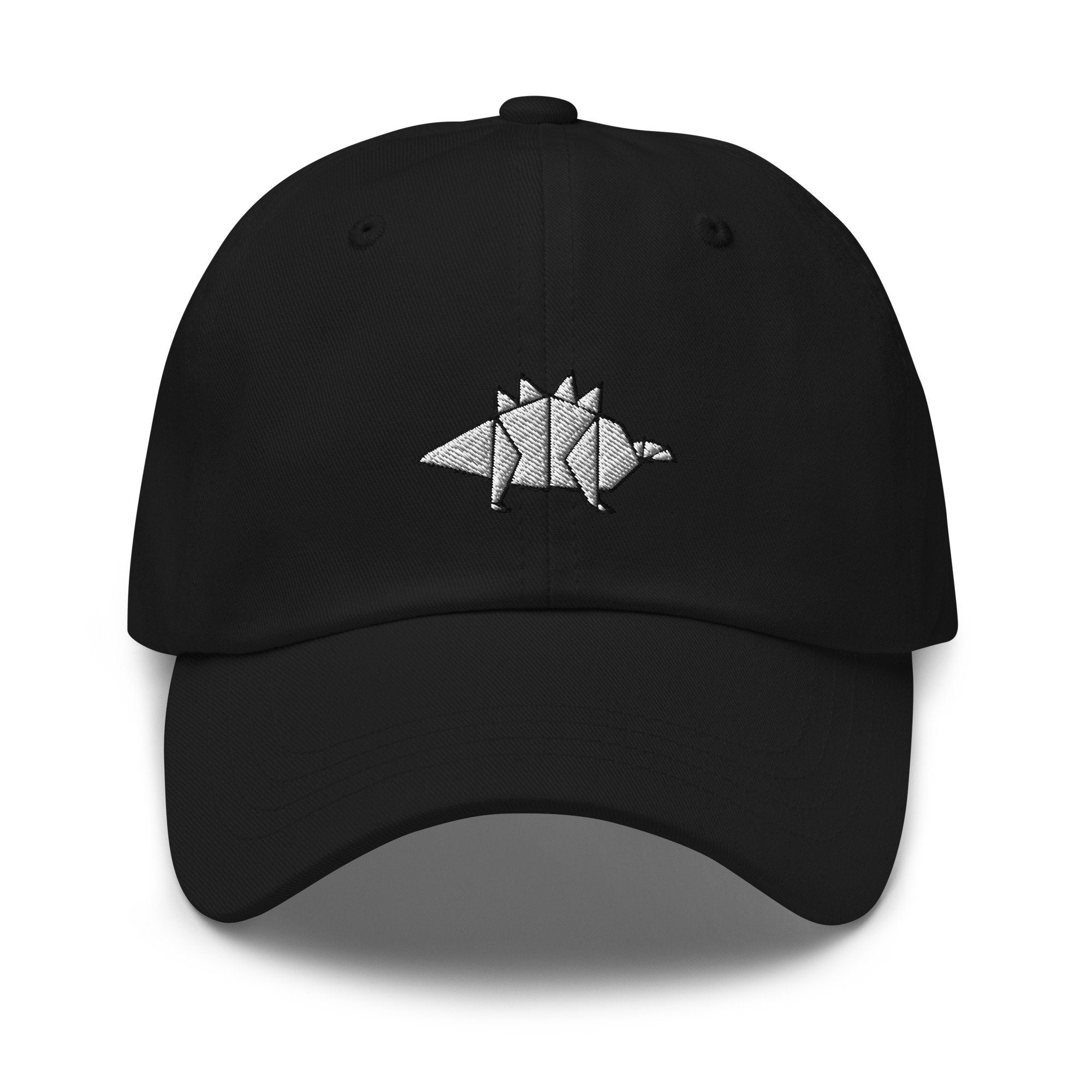 Origami Paper Dinosaur Embroidered Dad Hat