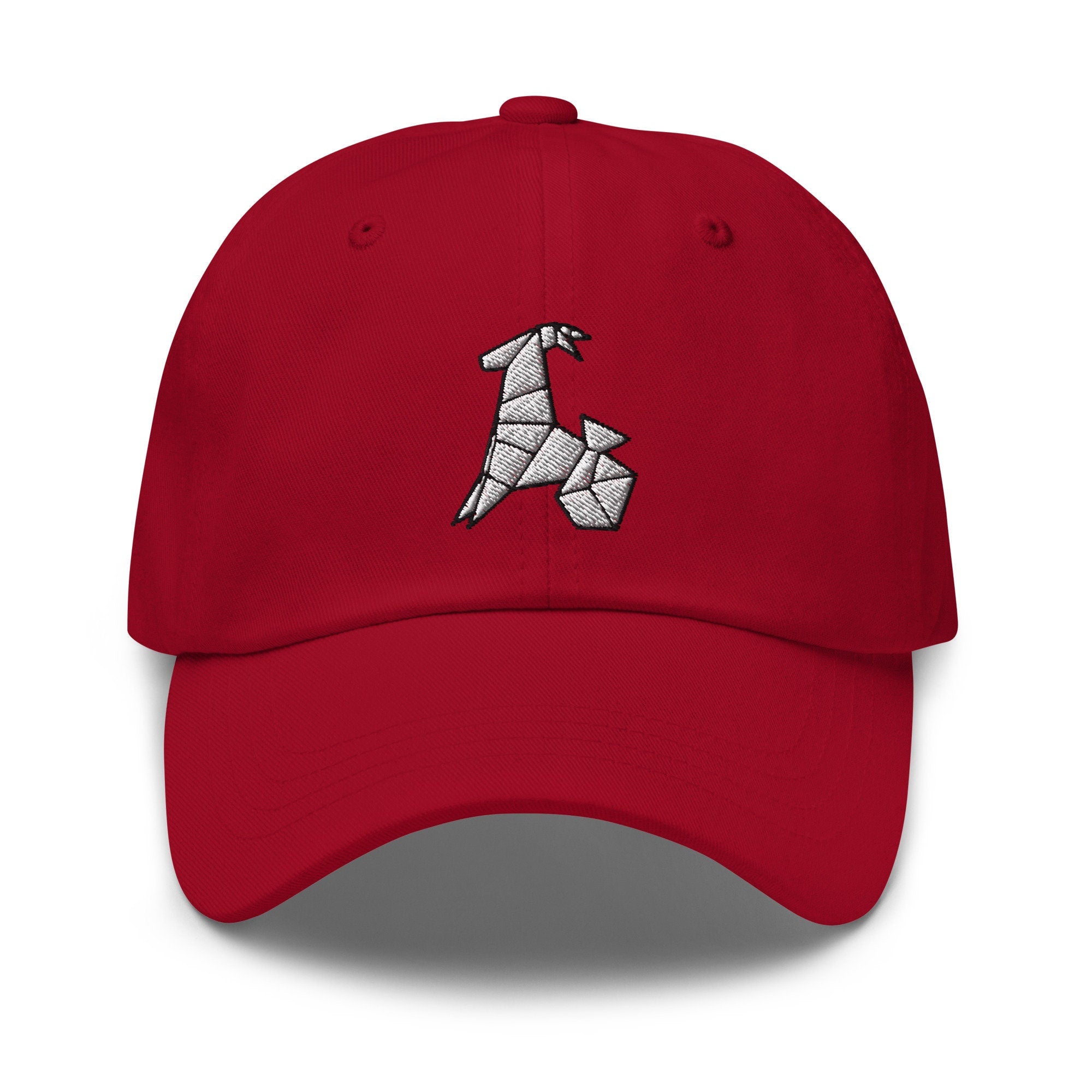 Origami Capricorn Embroidered Dad Hat