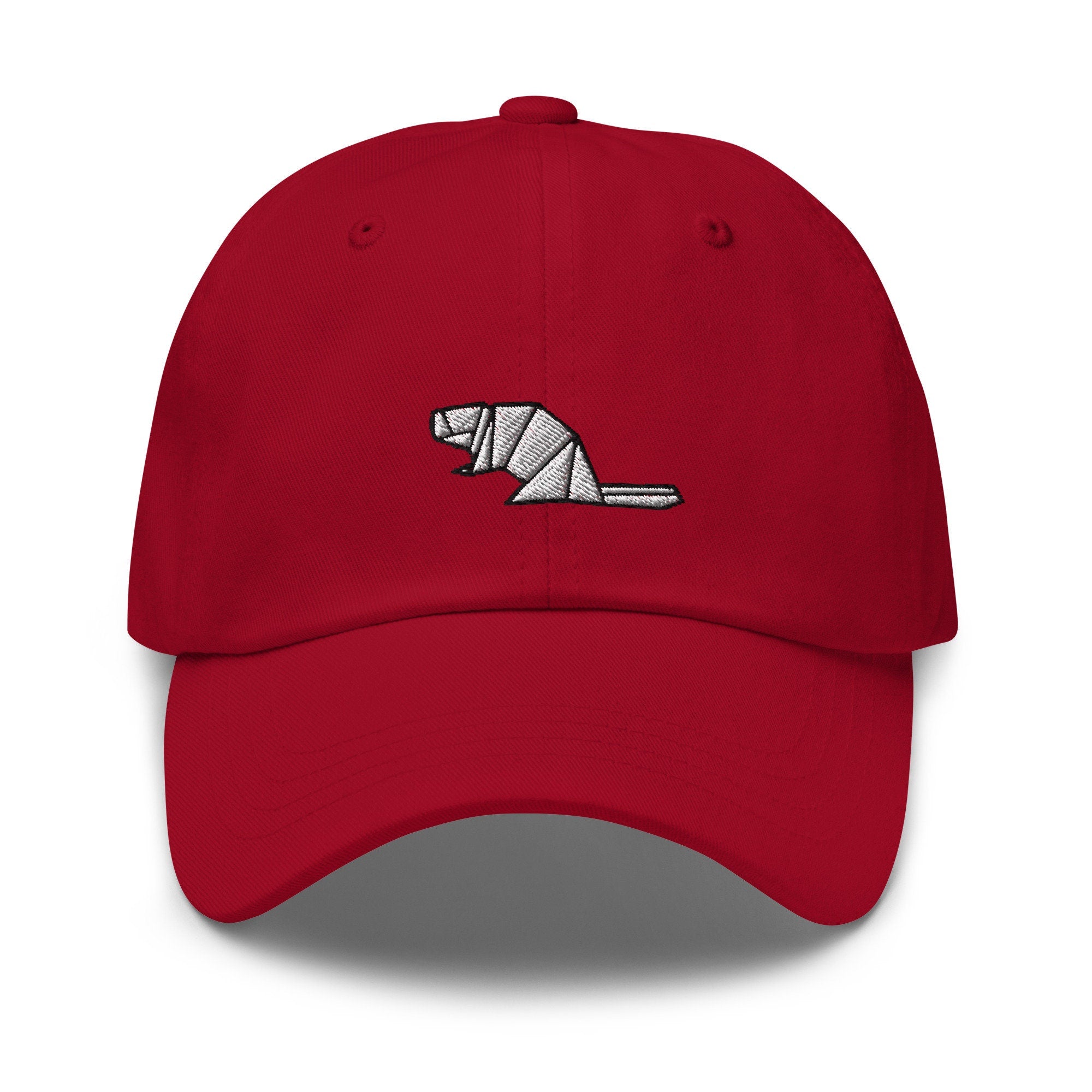 Origami Beaver Embroidered Dad Hat