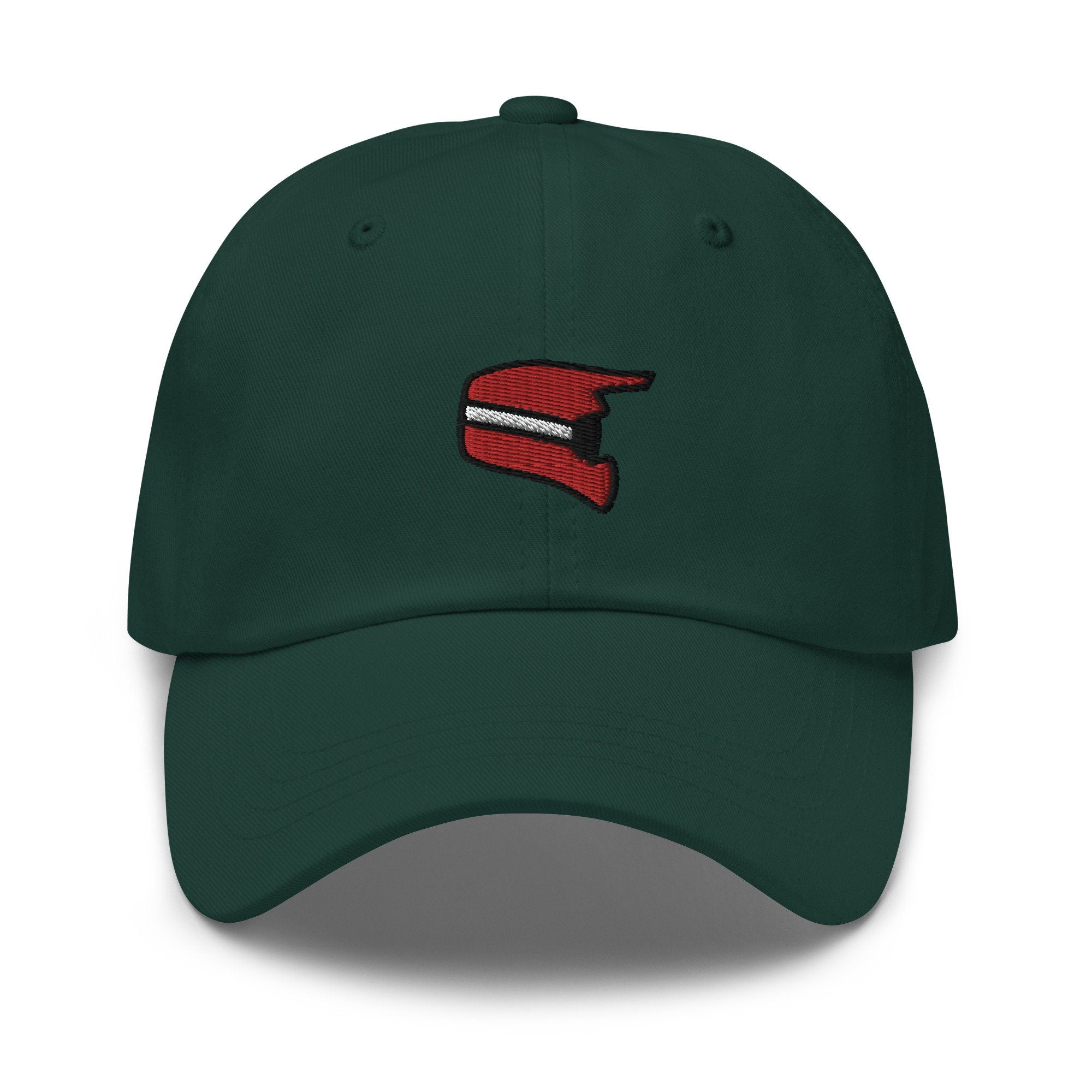 Motorcycle Helmet Embroidered Dad Hat