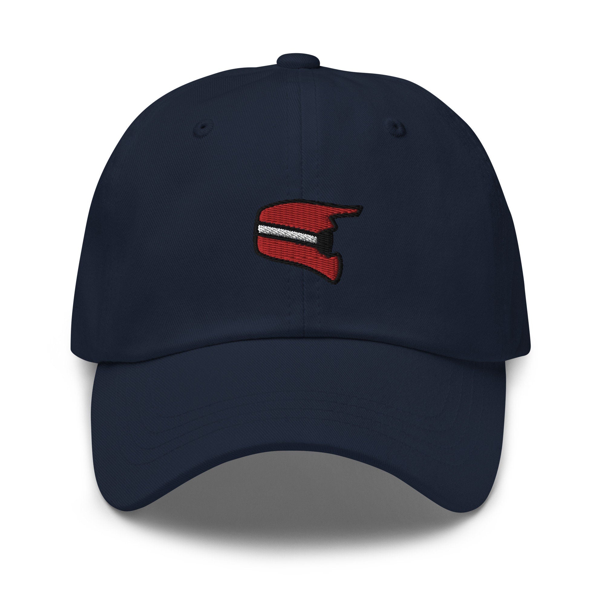 Motorcycle Helmet Embroidered Dad Hat