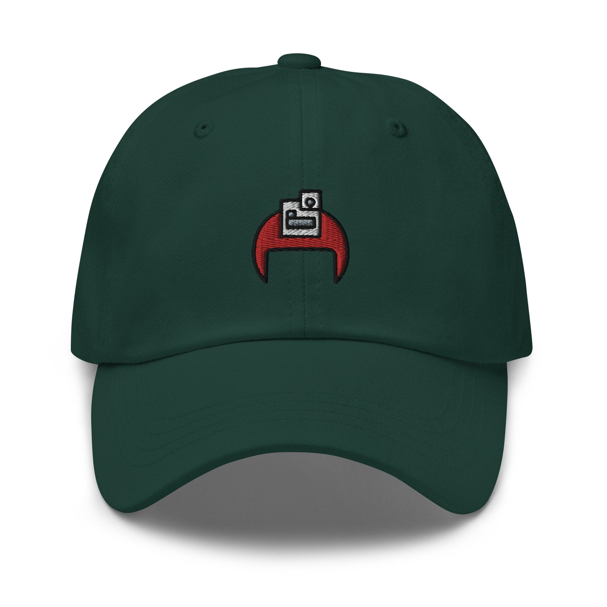 Camera Helmet Embroidered Dad Hat