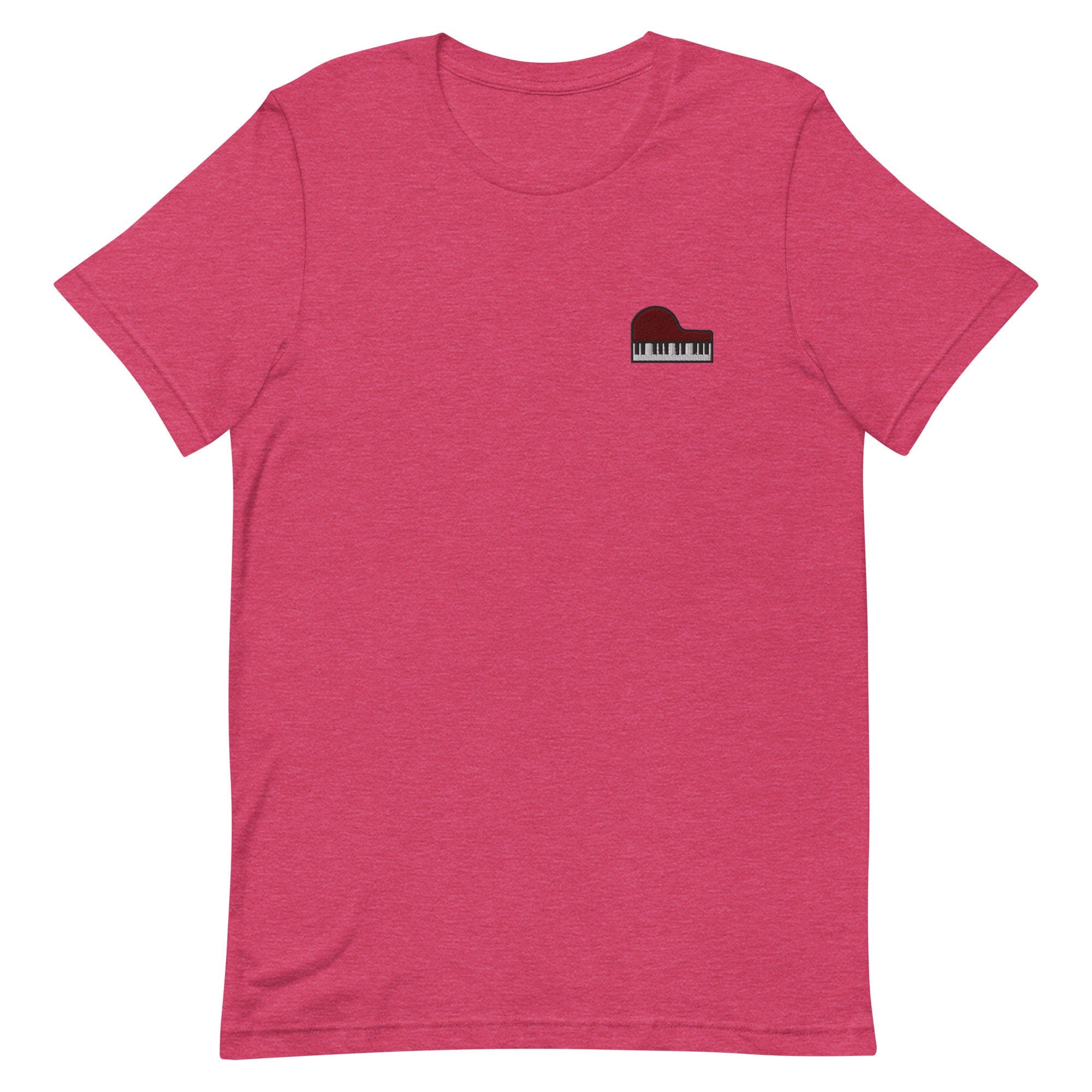 Piano Premium Men's T-Shirt, Embroidered Men's T-Shirt Gift for Boyfriend, Men's Short Sleeve Shirt - Multiple Colors
